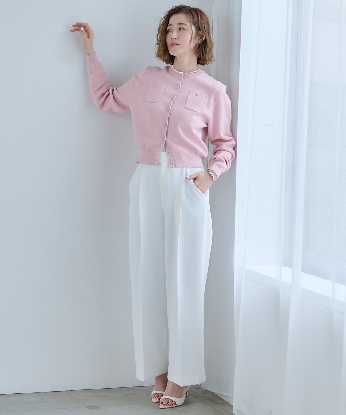 ur's「胸ポケットニットカーディガン」|ニット・セーター|