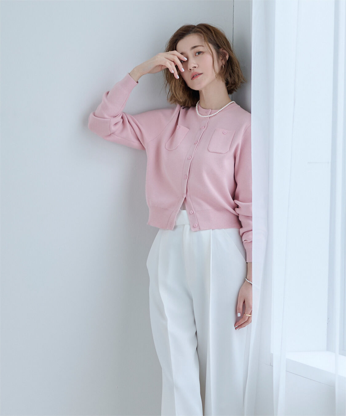 ur's「胸ポケットニットカーディガン」|ニット・セーター|