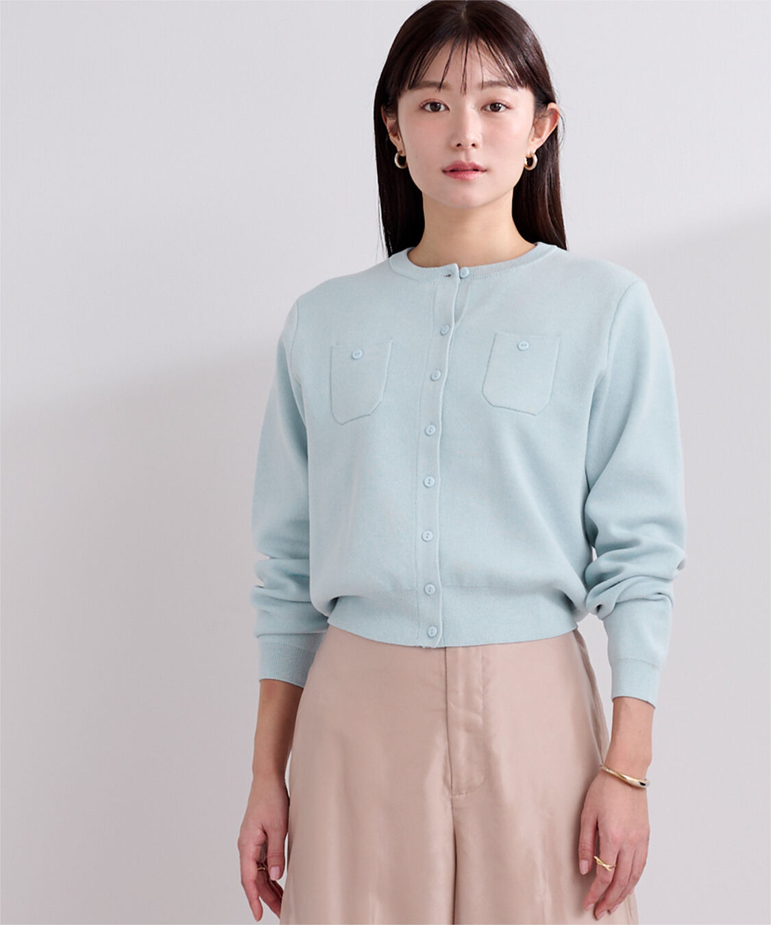 ur's「胸ポケットニットカーディガン」|ニット・セーター|