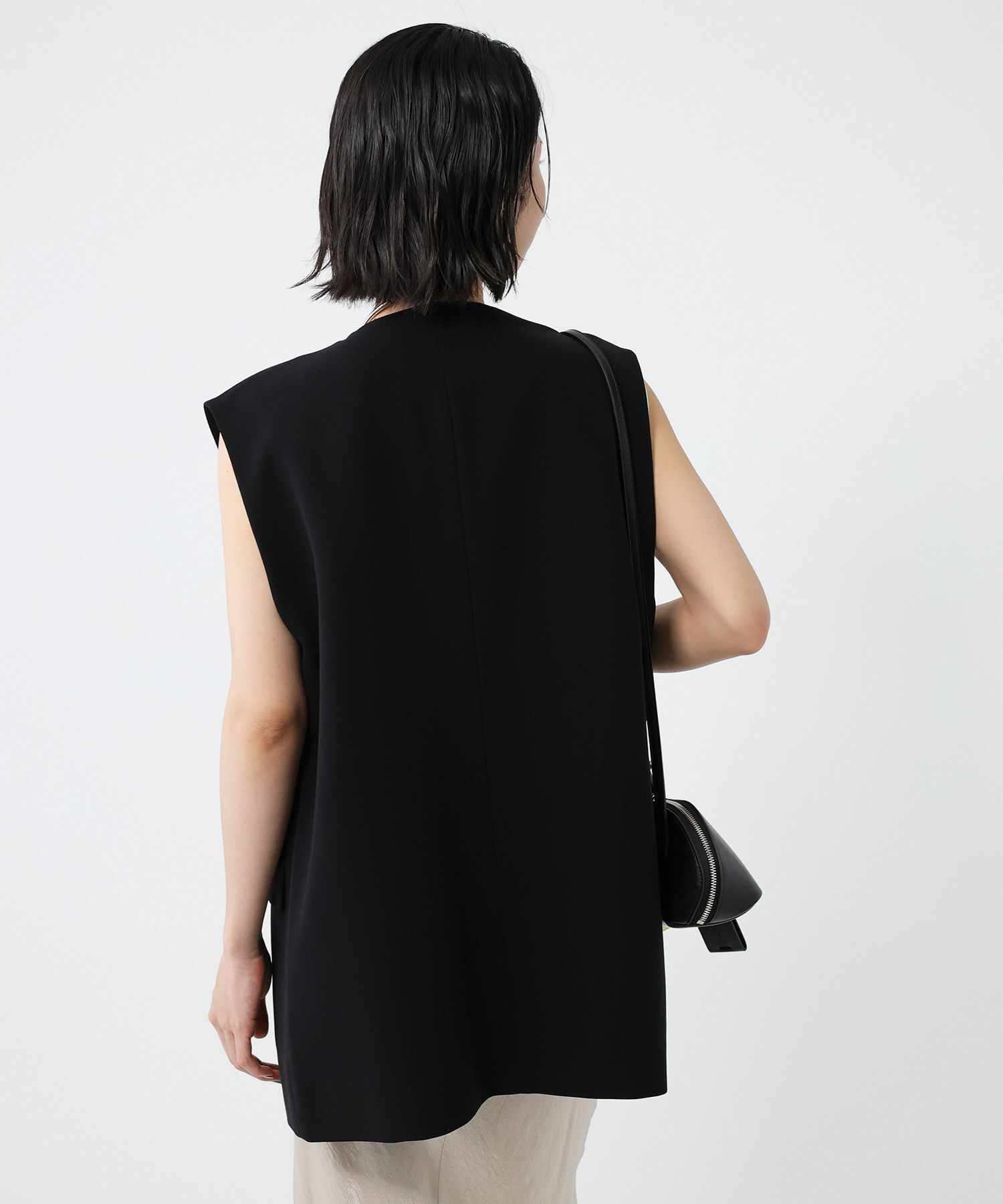 BABYLONE「コットンダブルクロスジレ」|テーラードジャケット|