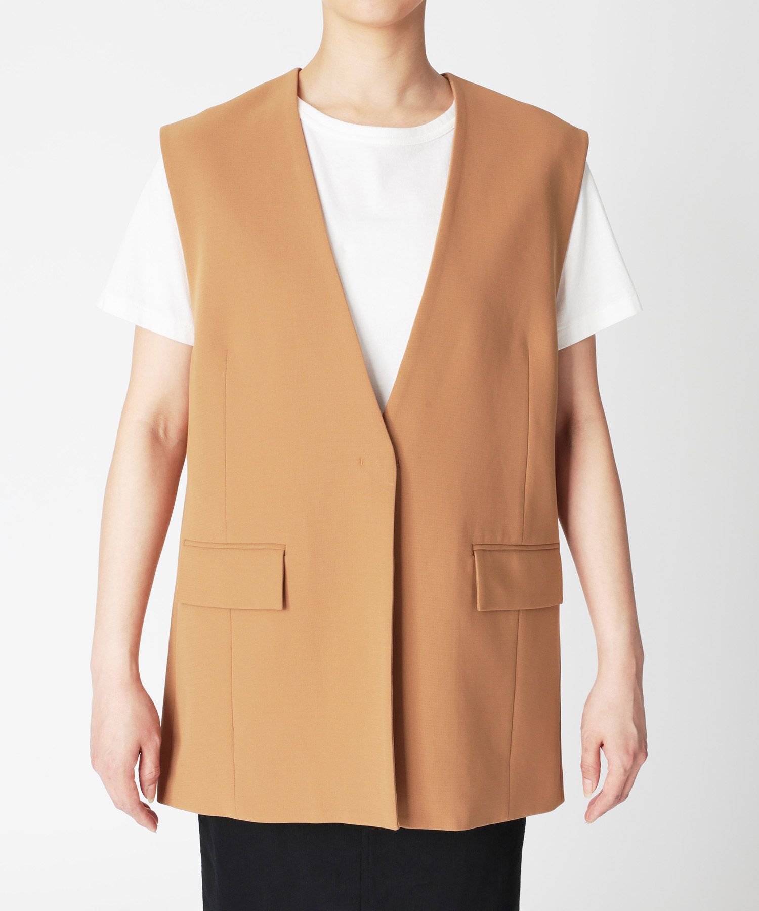 BABYLONE「コットンダブルクロスジレ」|テーラードジャケット|