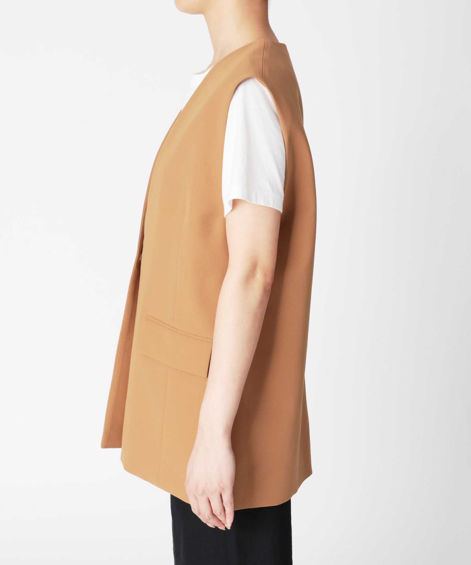 BABYLONE「コットンダブルクロスジレ」|テーラードジャケット|