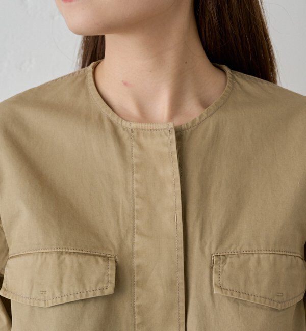  「【リバイバル】ノーカラーミリタリージャケット」|テーラードジャケット|