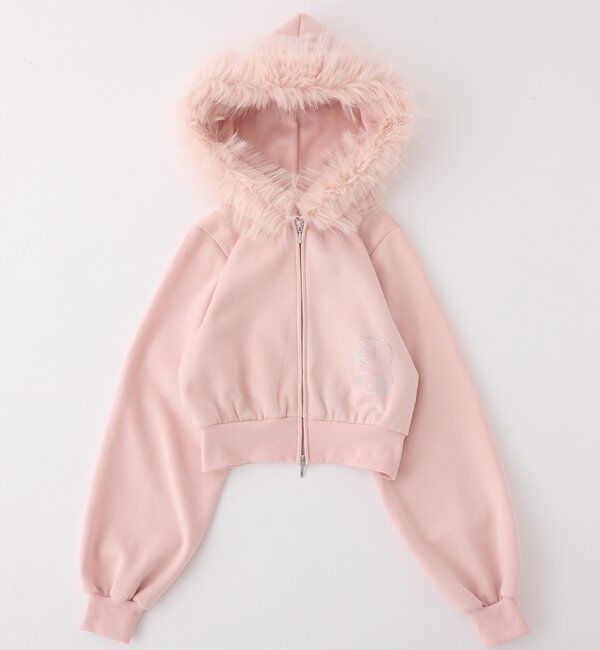  「【マイメロディ／クロミコラボ】ファー付きパーカー」|パーカー|