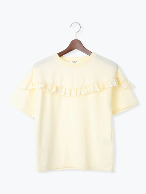 Te chichi TERRASSE「ピグメントVフリルTシャツ」|Tシャツ・カットソー|キナリ