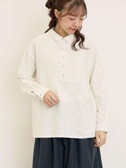 Samansa Mos2「切替ピンタックブラウス」|シャツ・ブラウス|