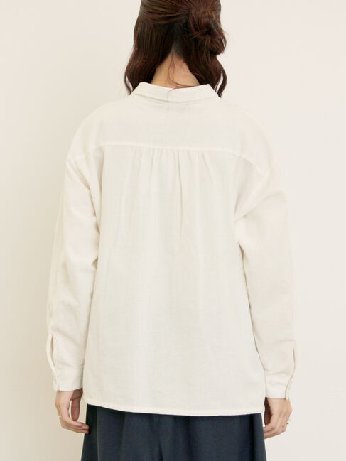 Samansa Mos2「切替ピンタックブラウス」|シャツ・ブラウス|