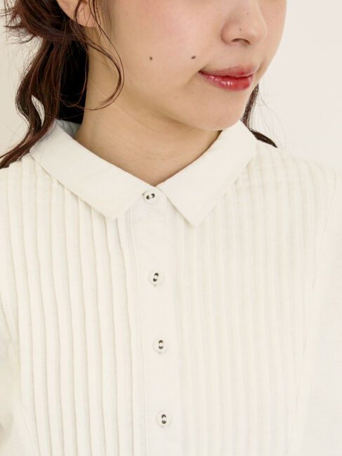 Samansa Mos2「切替ピンタックブラウス」|シャツ・ブラウス|