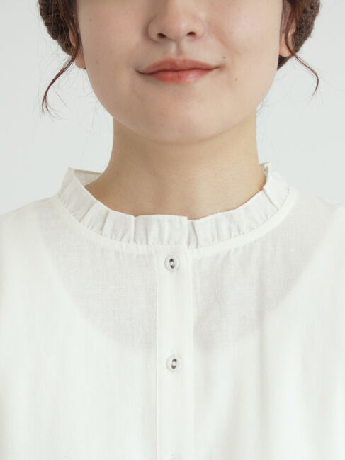 Samansa Mos2「柄アソートティアードフリルチュニック」|シャツ・ブラウス|