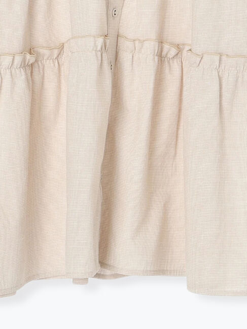 Samansa Mos2「柄アソートティアードフリルチュニック」|シャツ・ブラウス|