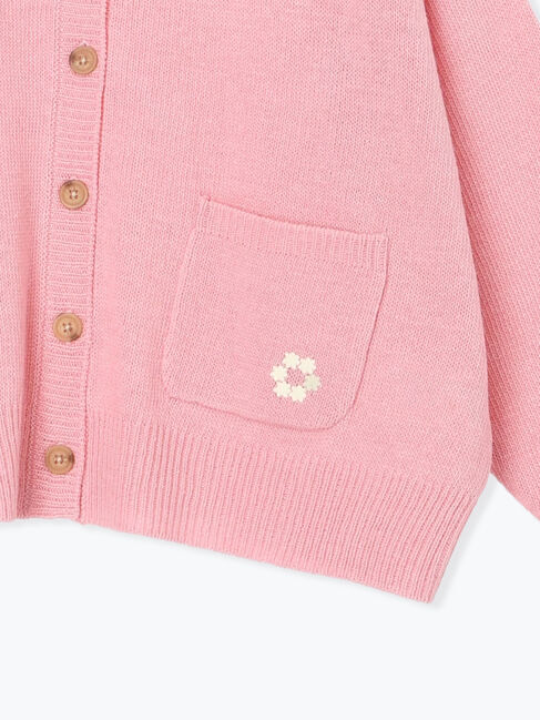 Samansa Mos2「花刺繍入りカーディガン」|カーディガン|