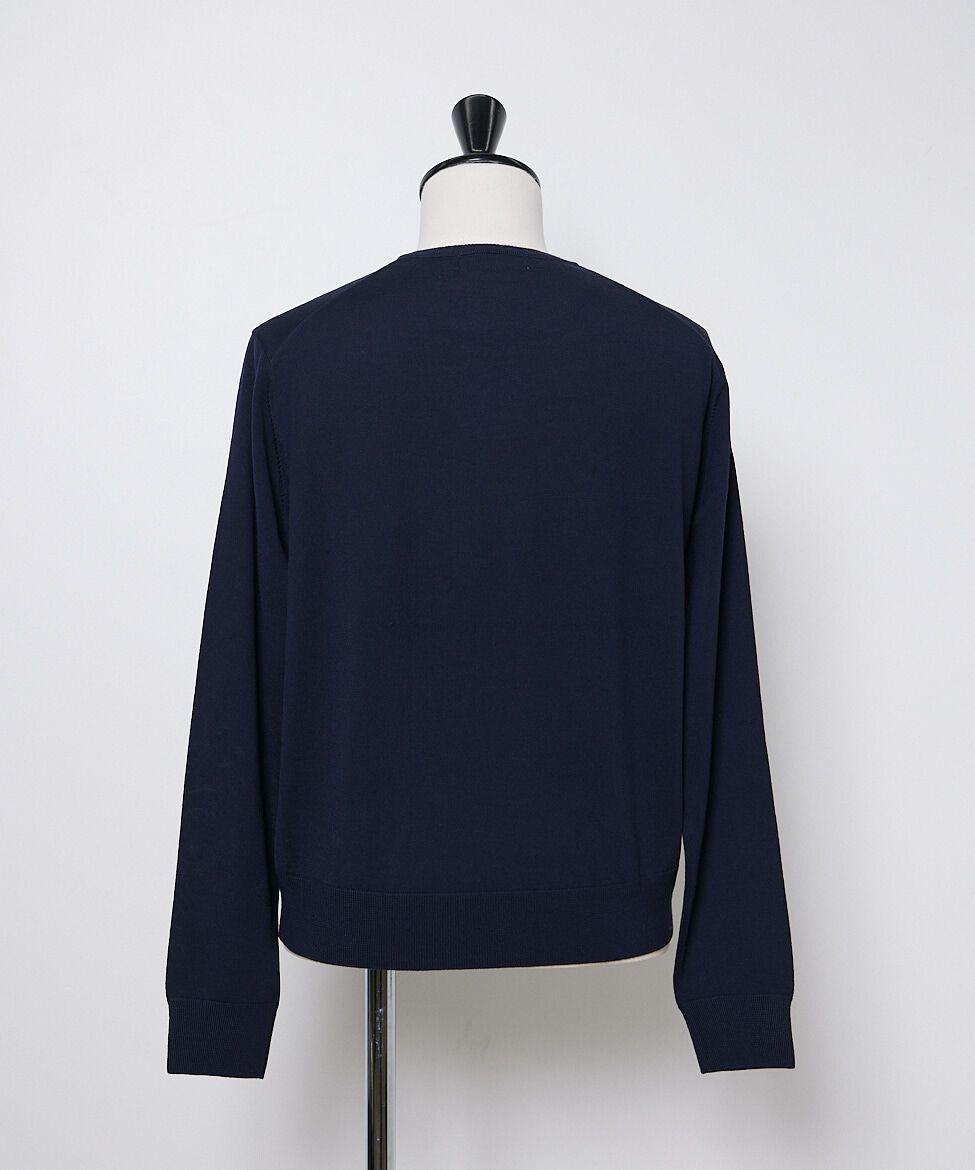 INED「FF30ゲージ クルーネックニット」|ニット・セーター|