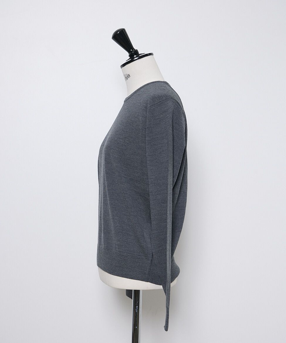 INED「FF30ゲージ クルーネックニット」|ニット・セーター|