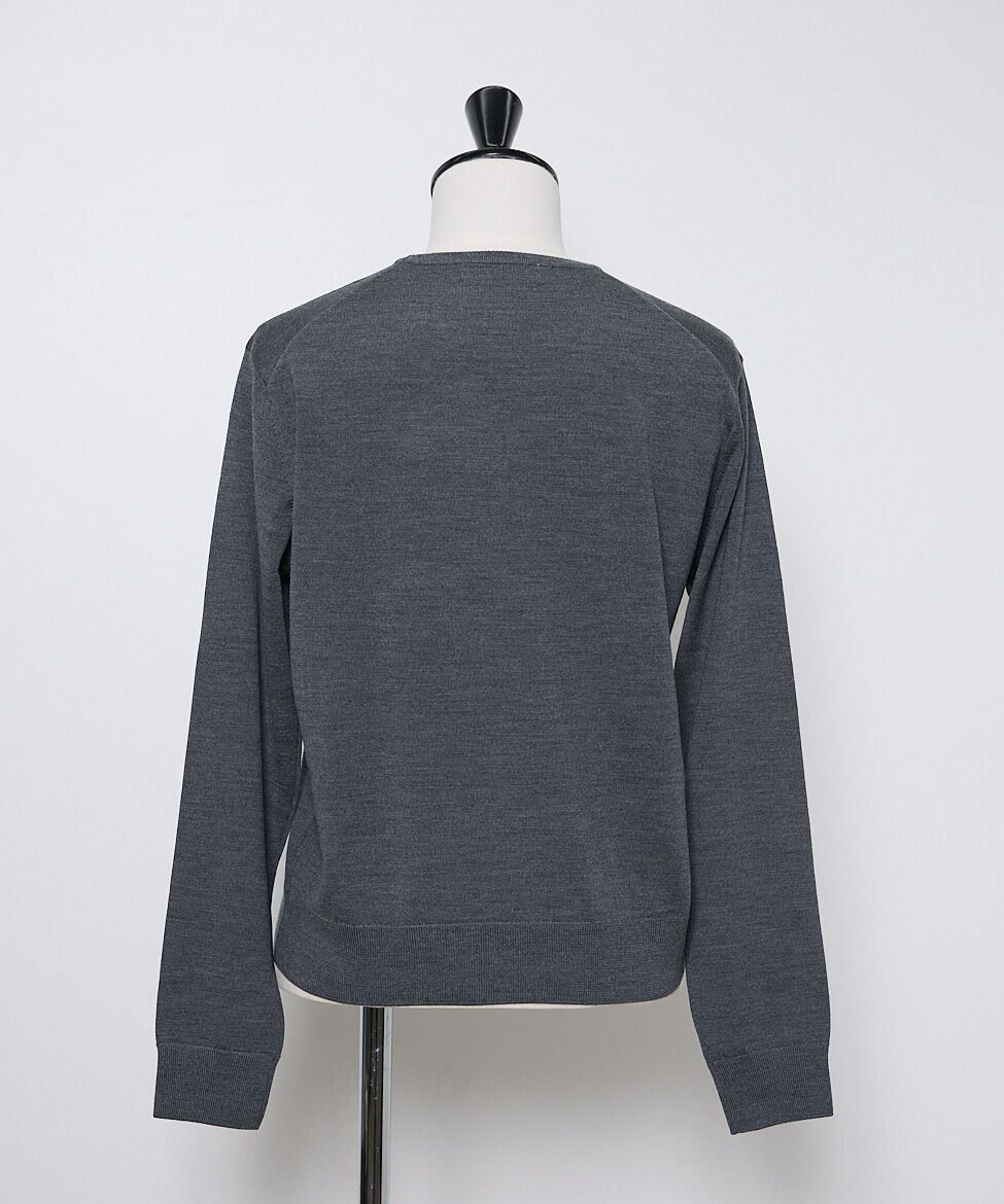 INED「FF30ゲージ クルーネックニット」|ニット・セーター|