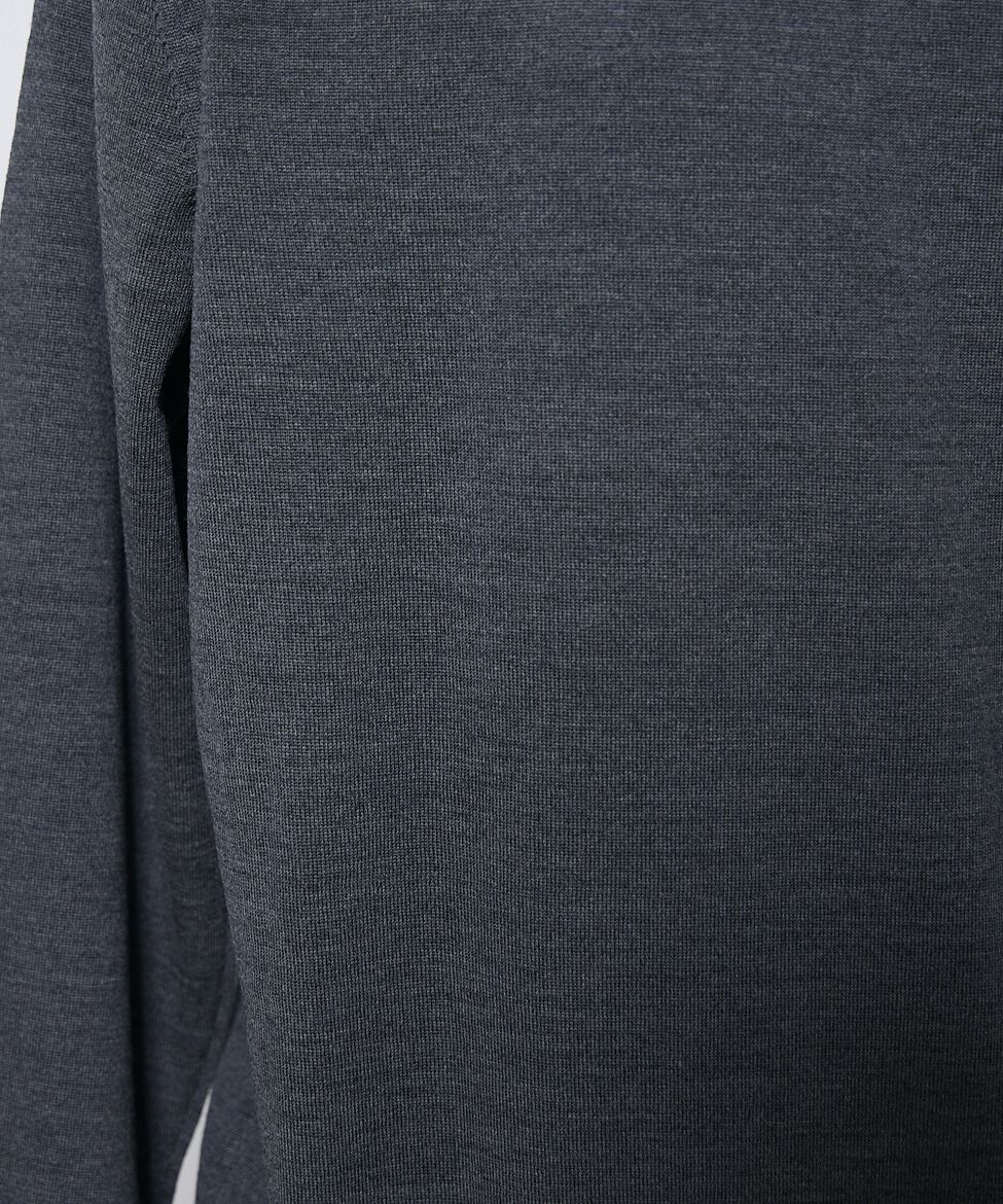 INED「FF30ゲージ クルーネックニット」|ニット・セーター|