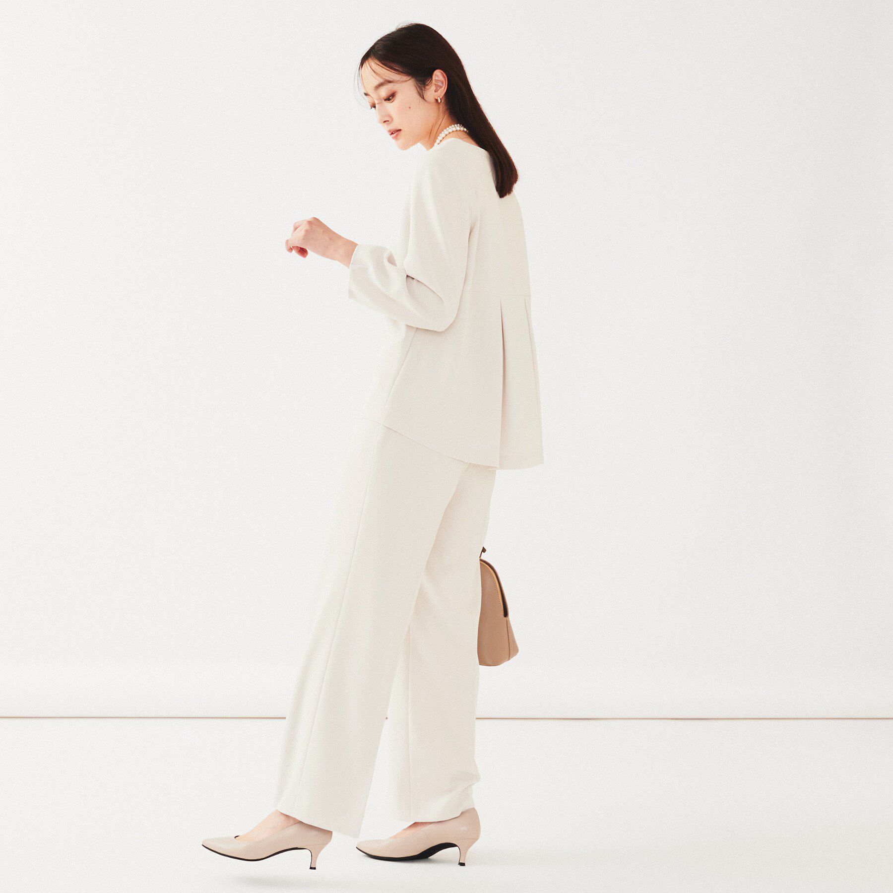 UNTITLED「【セットアップ可能】ペプラムブラウス」|シャツ・ブラウス|