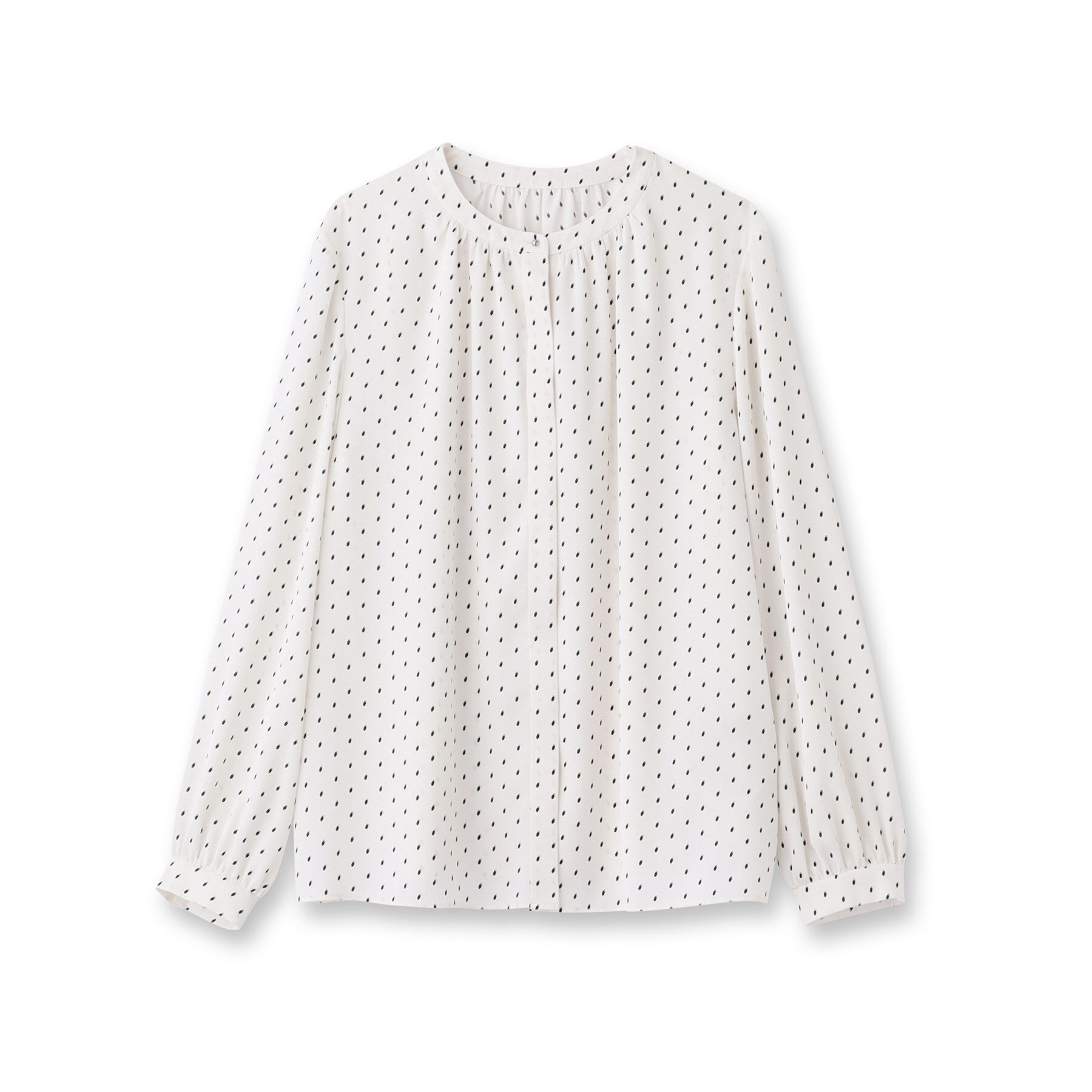 UNTITLED「【通勤】オーバルドットブラウス」|シャツ・ブラウス|