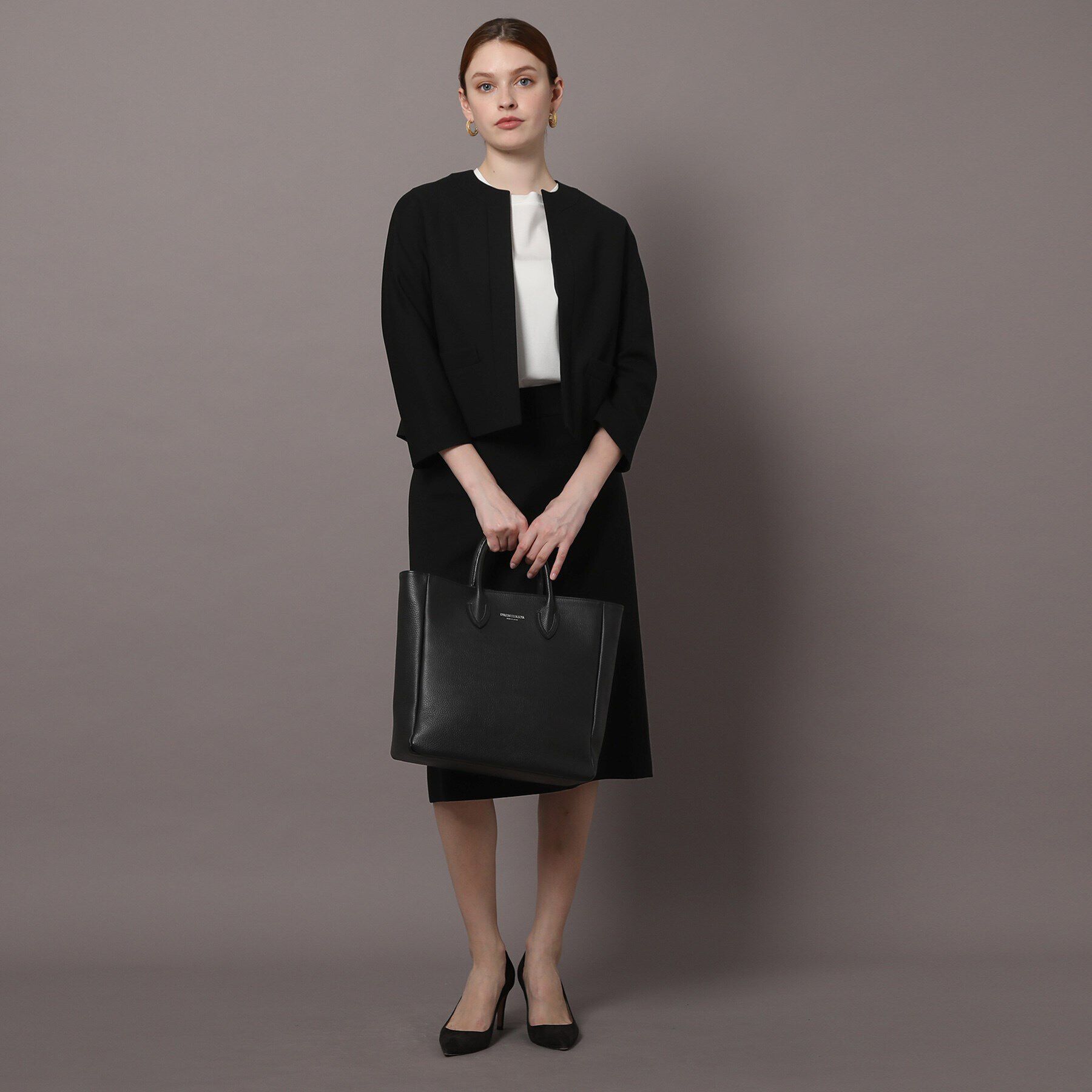 DRESSTERIOR「【セットアップ可】ブラックフォーマルジャケット」|ノーカラージャケット|