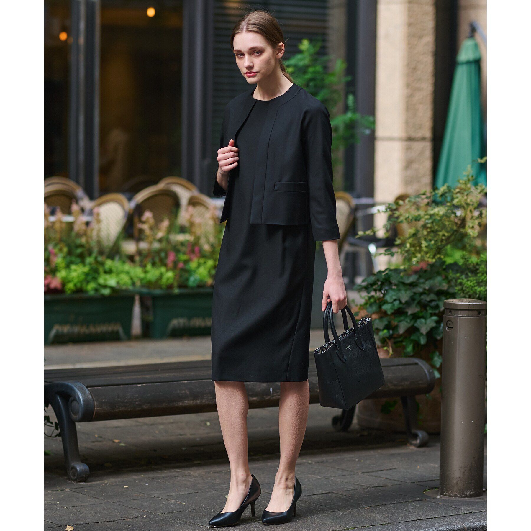 DRESSTERIOR「【セットアップ可】ブラックフォーマルワンピース」|ワンピース|