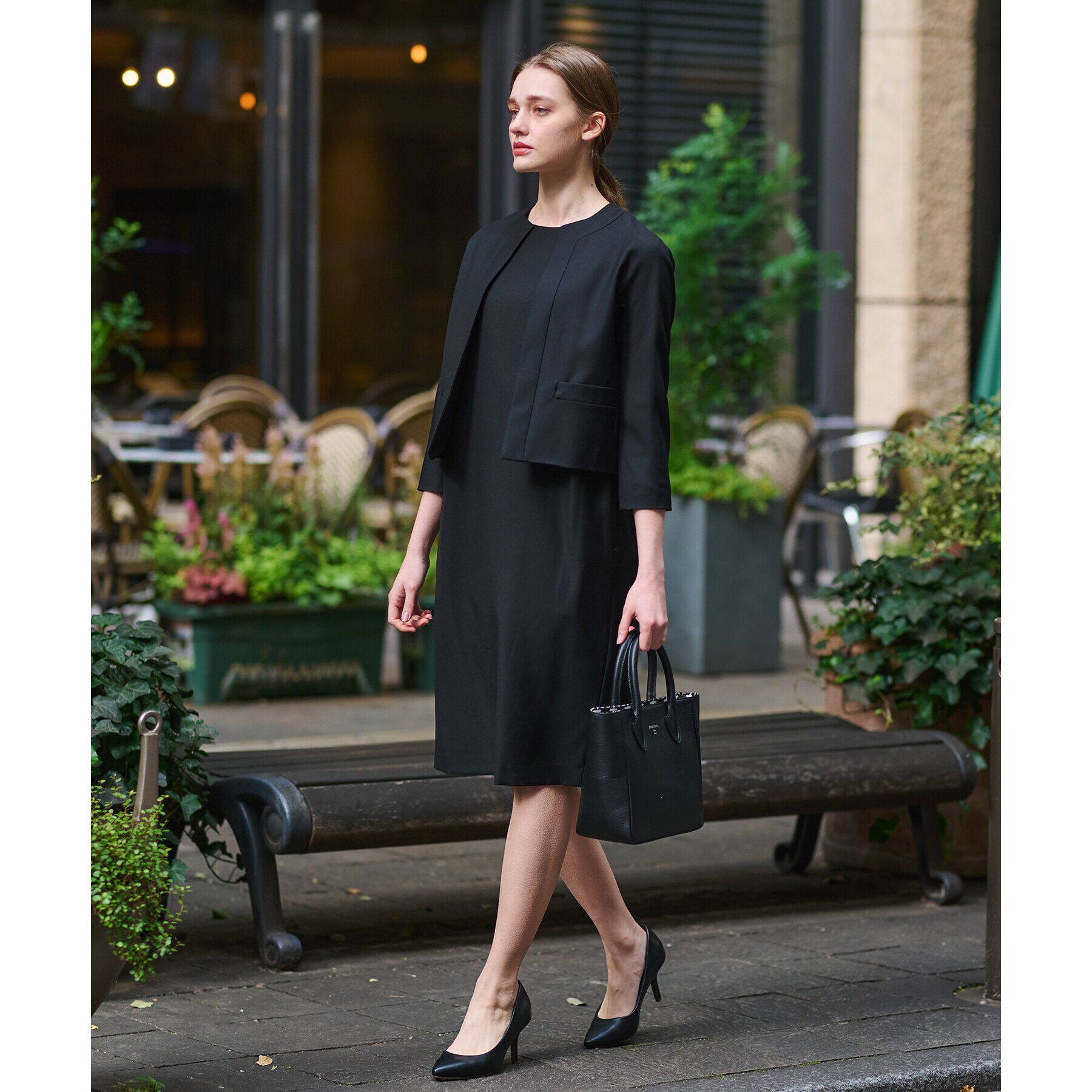 DRESSTERIOR「【セットアップ可】ブラックフォーマルワンピース」|ワンピース|