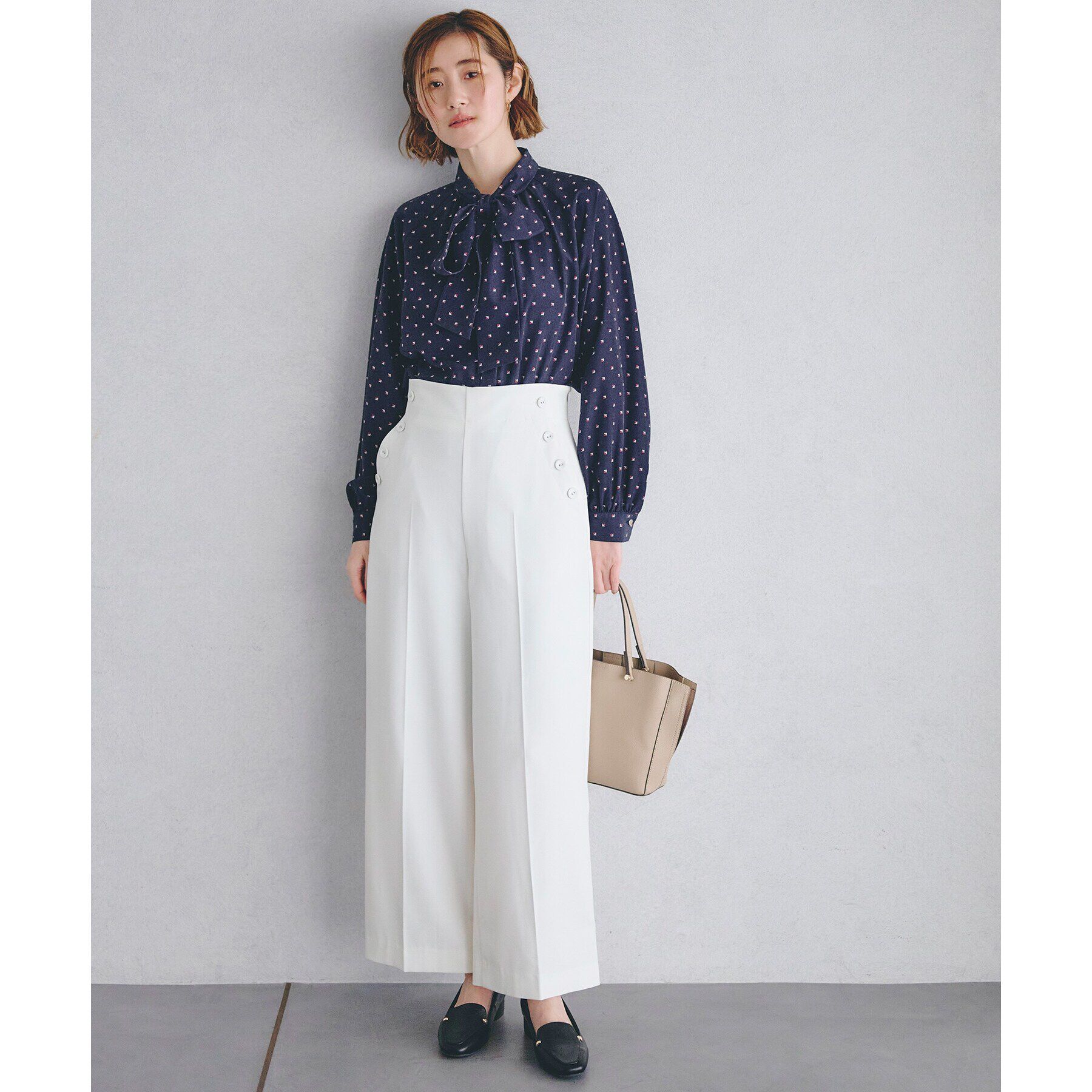 grove「2WAYラグランスリーブボウタイブラウス」|シャツ・ブラウス|