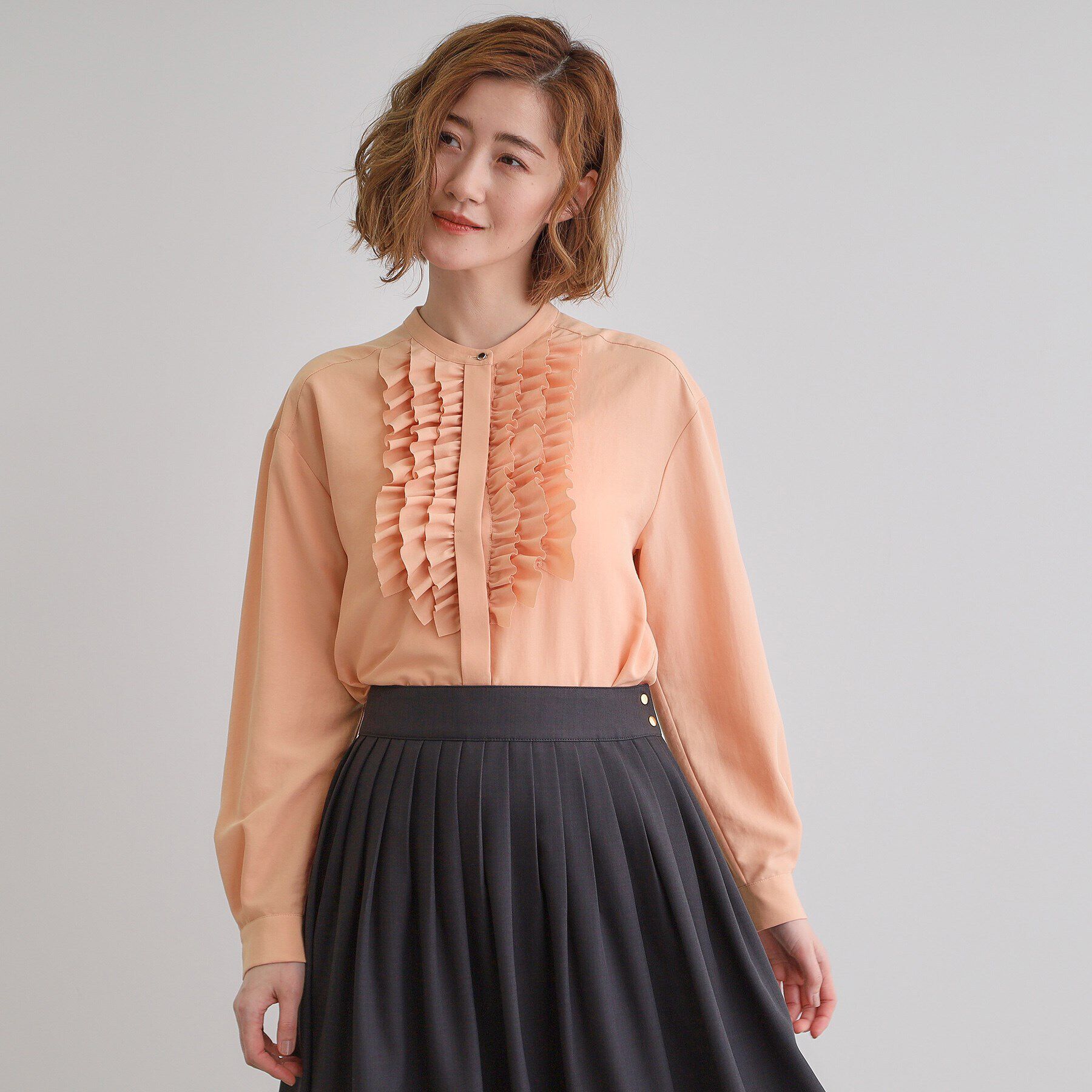 grove「スパンビンテージフリルブラウス」|シャツ・ブラウス|