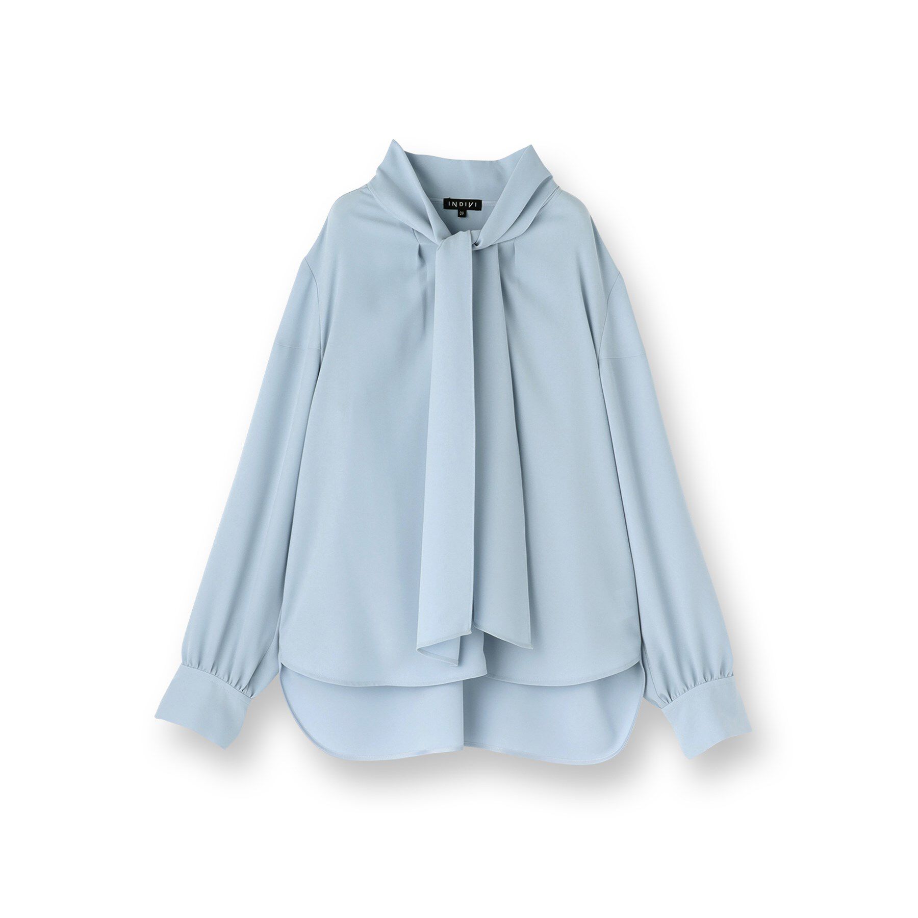 INDIVI「【セレモニー／洗える】ジョーゼットボウタイブラウス」|シャツ・ブラウス|