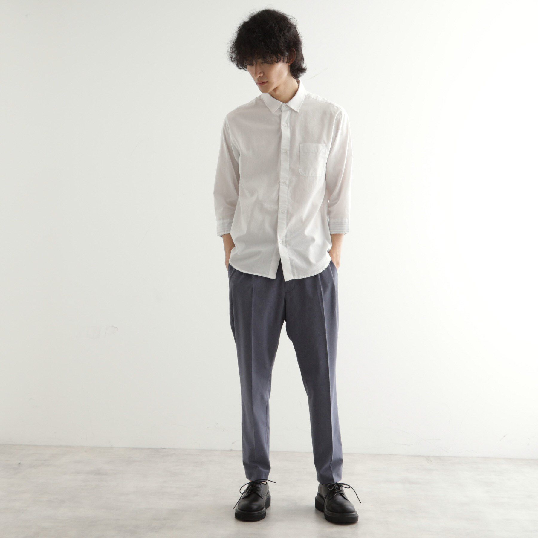 tk.TAKEO KIKUCHI「綿麻混七分袖シャツ」|シャツ・ブラウス|