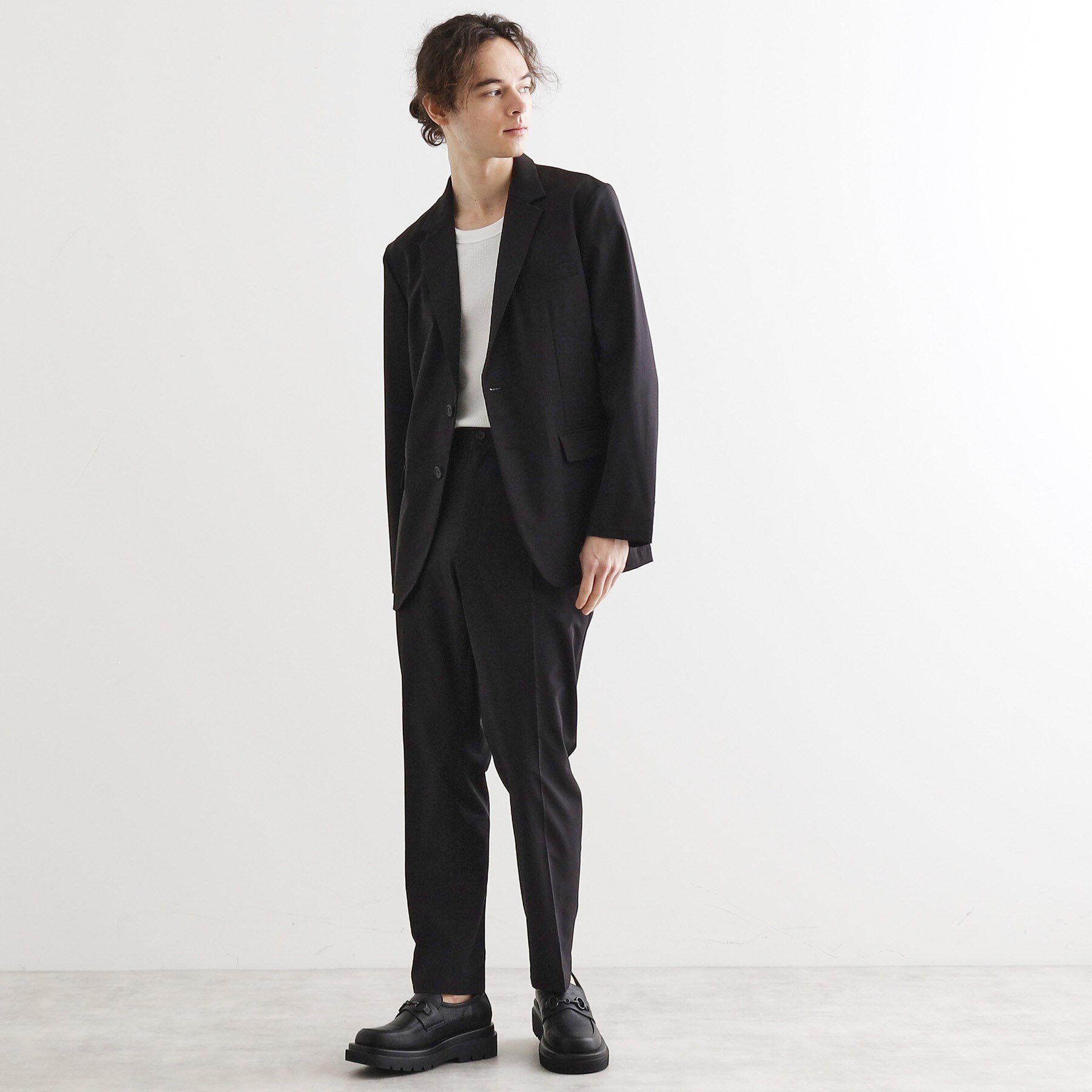 tk.TAKEO KIKUCHI「【洗える/吸水速乾】機能性ポリトロジャケット/セットアップ対応」|テーラードジャケット|