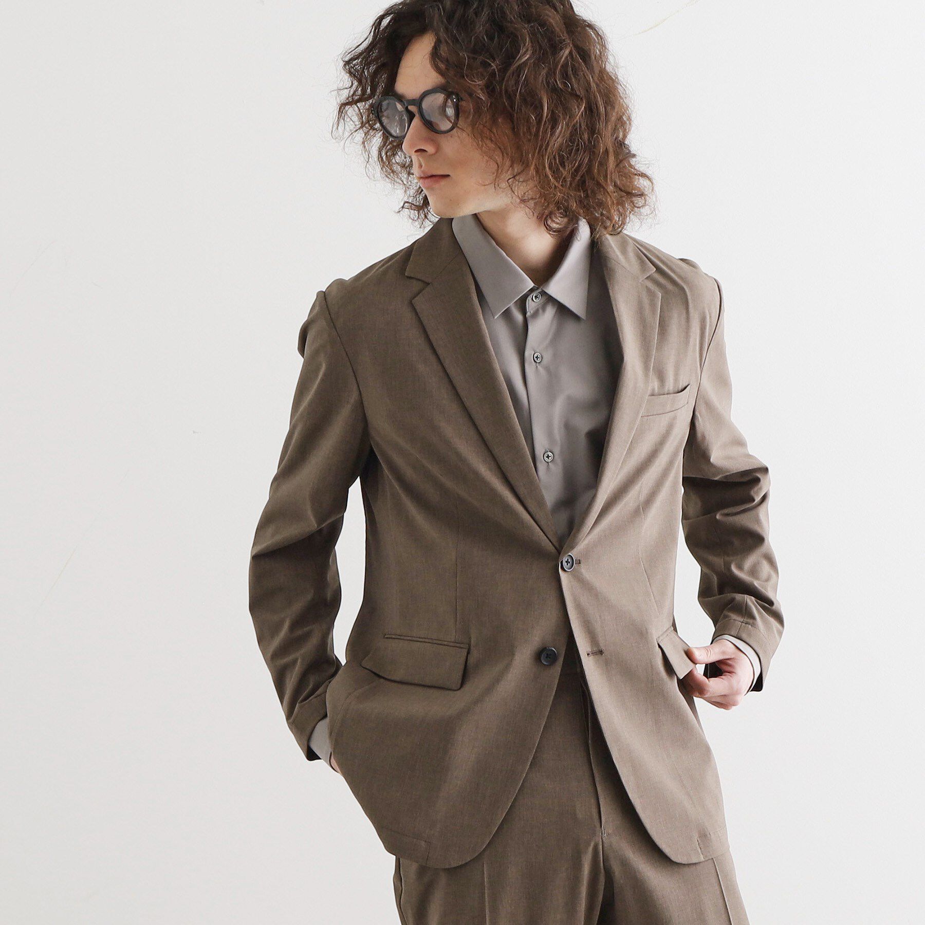 tk.TAKEO KIKUCHI「【洗える/吸水速乾】機能性ポリトロジャケット/セットアップ対応」|テーラードジャケット|