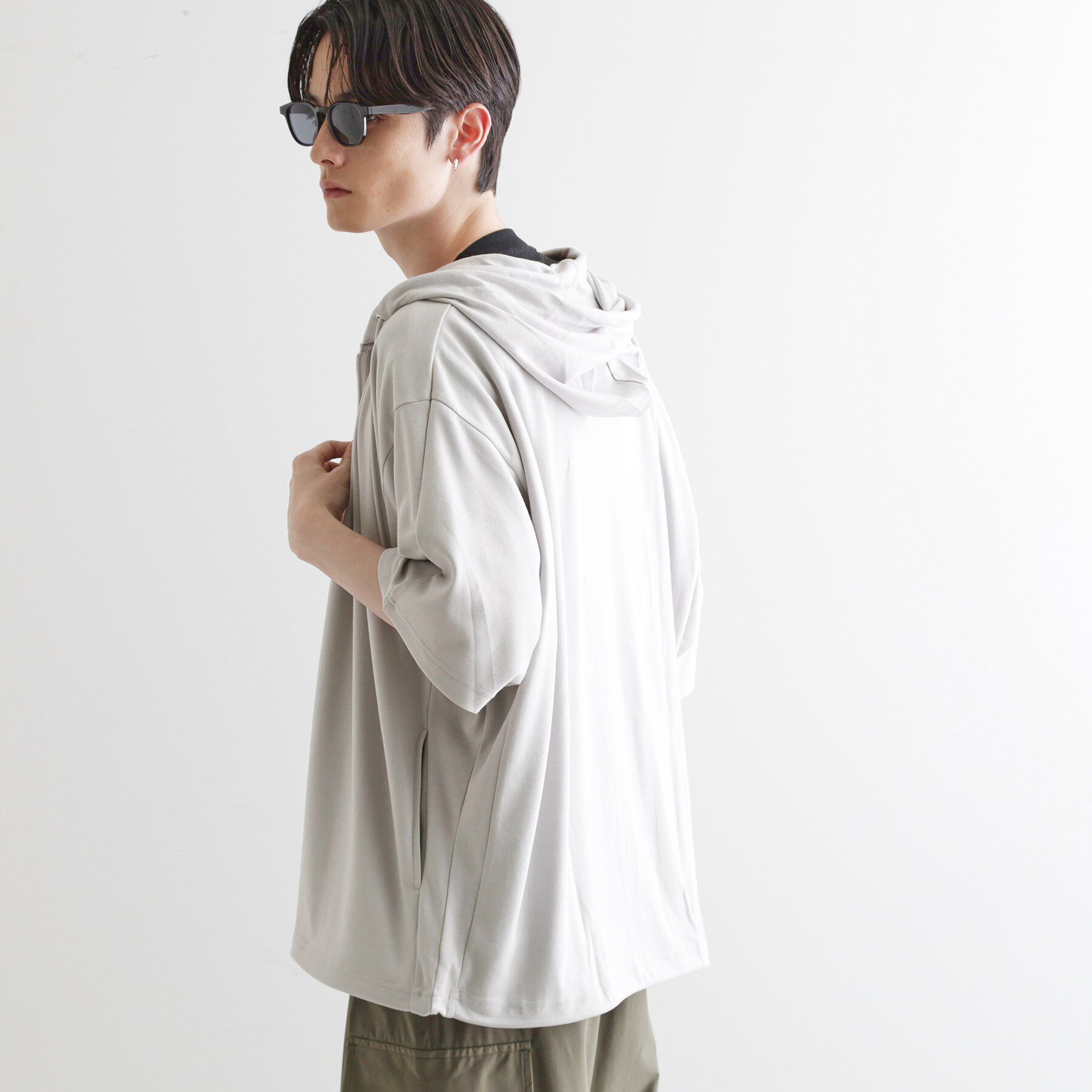 tk.TAKEO KIKUCHI「ドルマンジップパーカ」|パーカー|