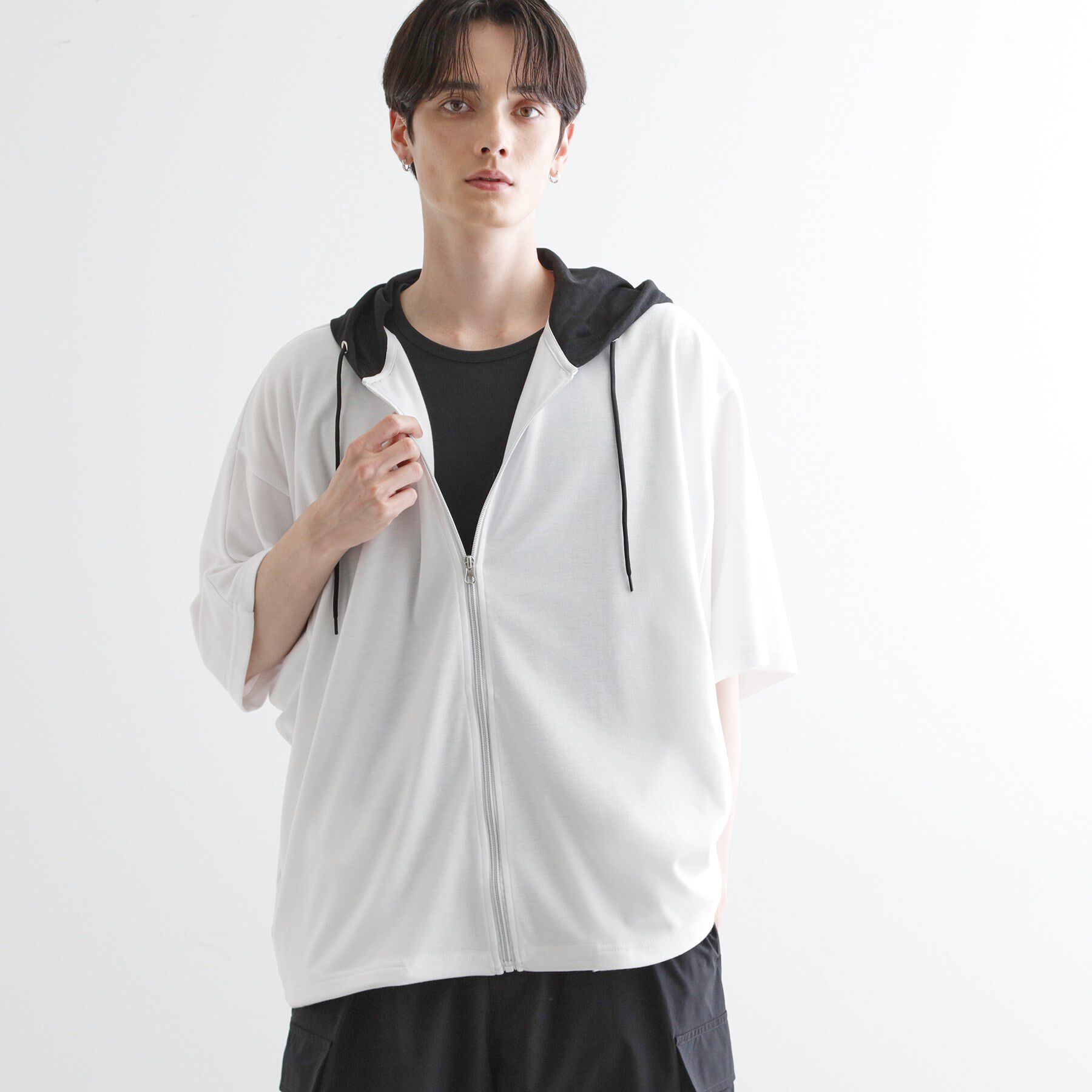 tk.TAKEO KIKUCHI「ドルマンジップパーカ」|パーカー|