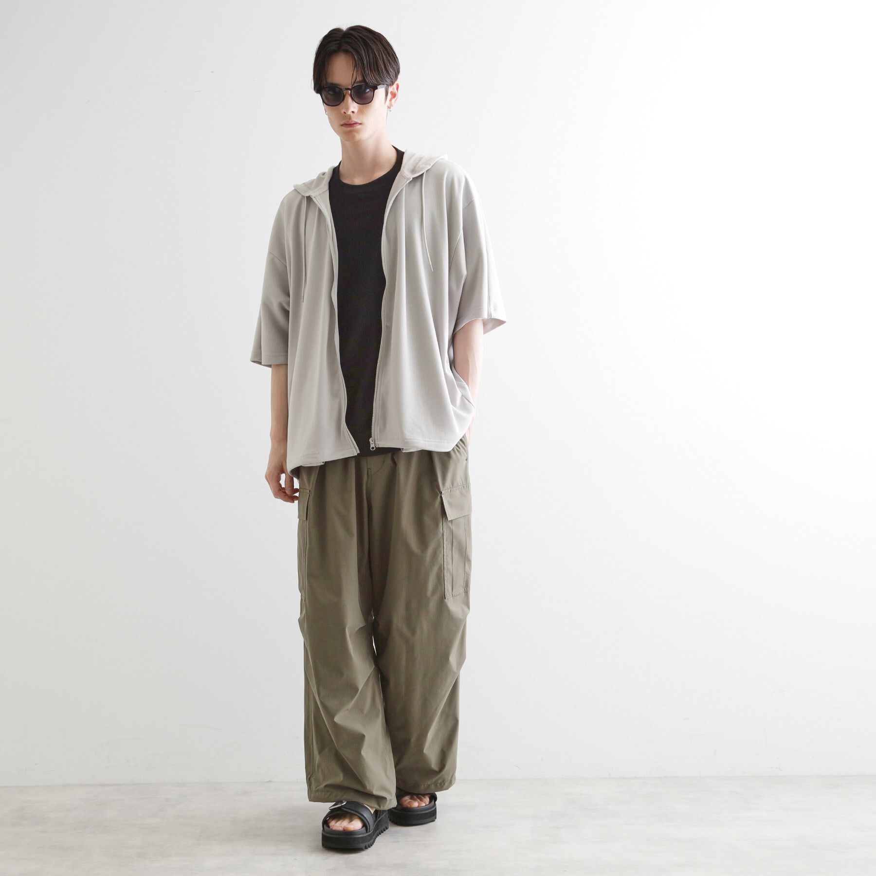 tk.TAKEO KIKUCHI「ドルマンジップパーカ」|パーカー|