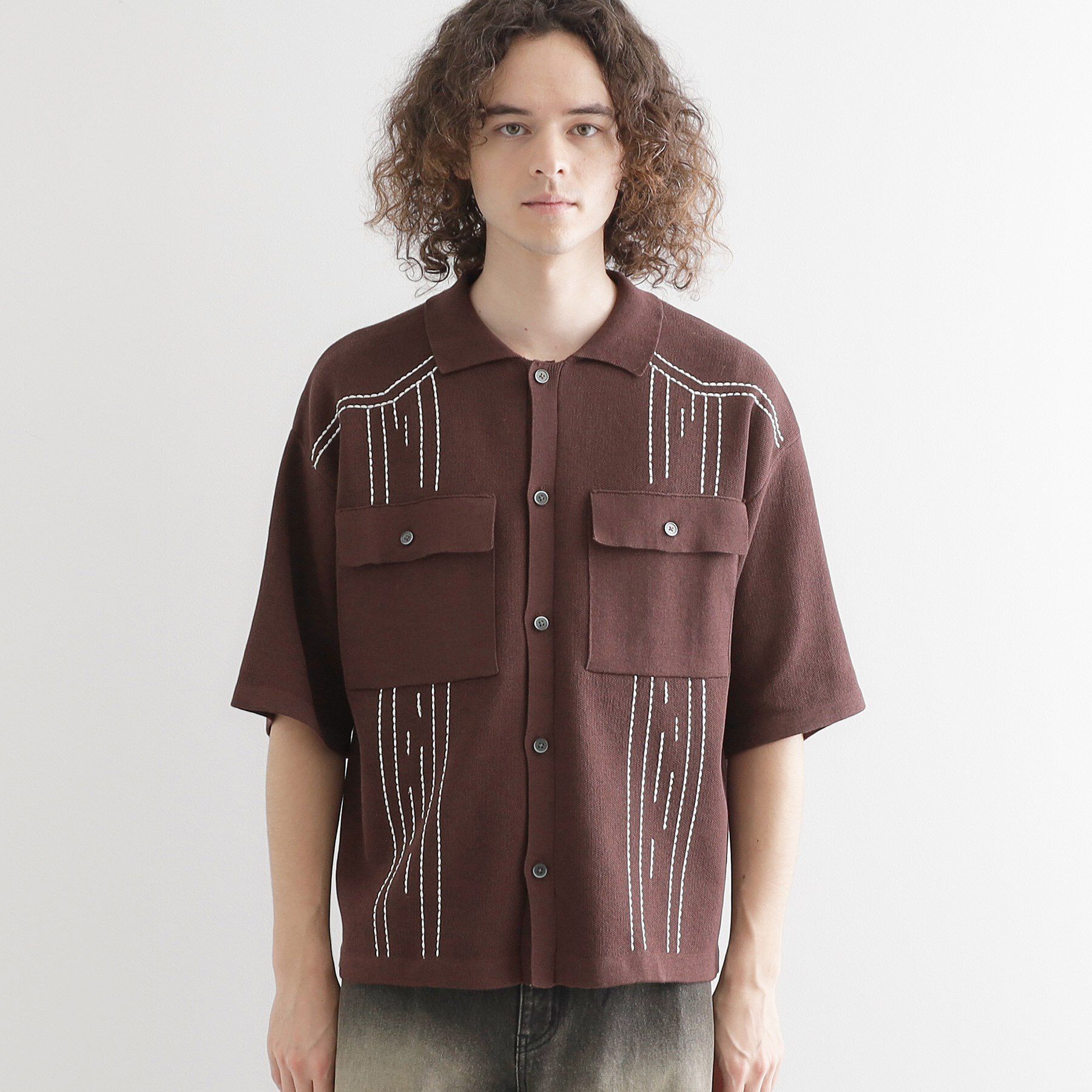 tk.TAKEO KIKUCHI「ウェスタンポロカーディガン」|カーディガン|