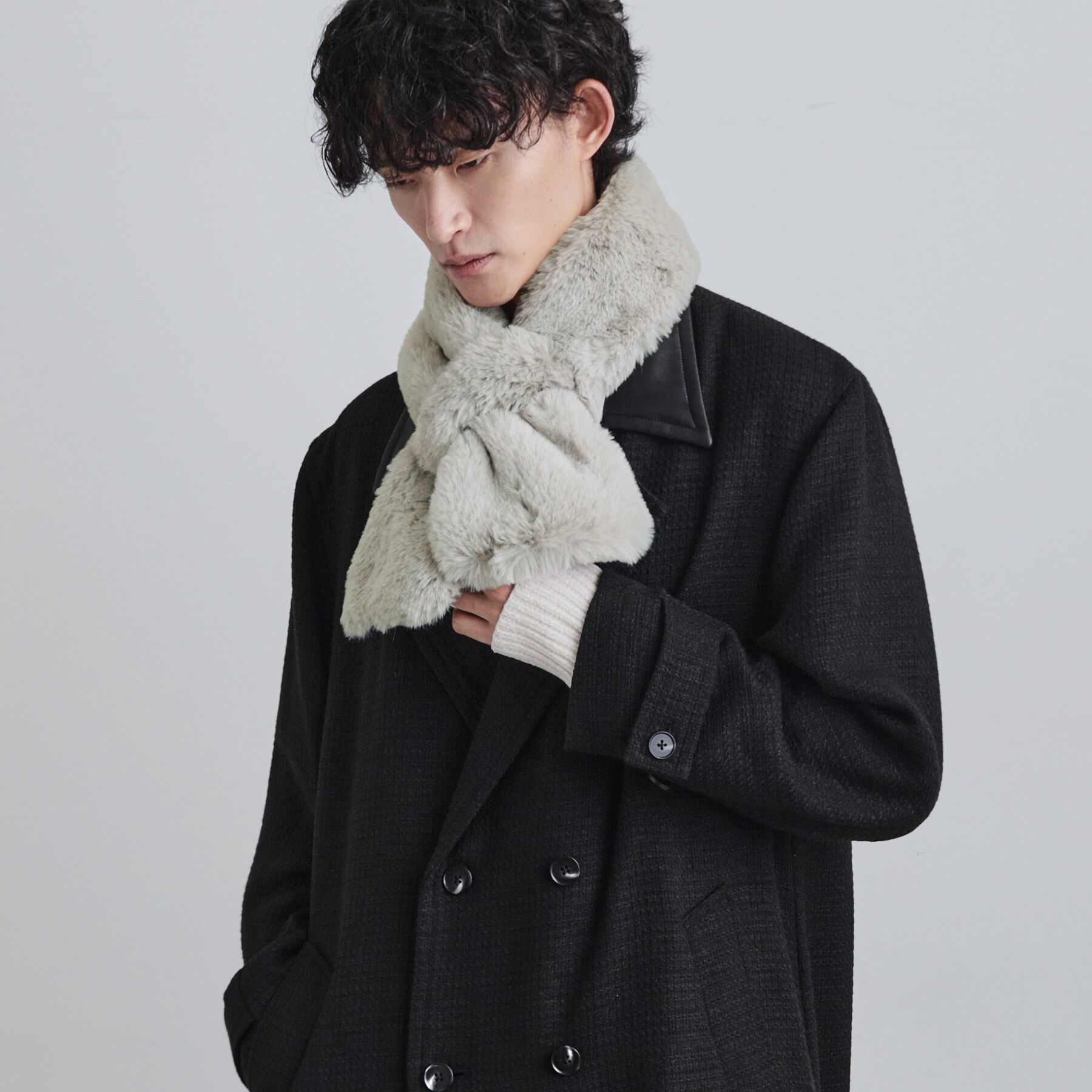 tk.TAKEO KIKUCHI「もこもこファーティペット」|ストール|