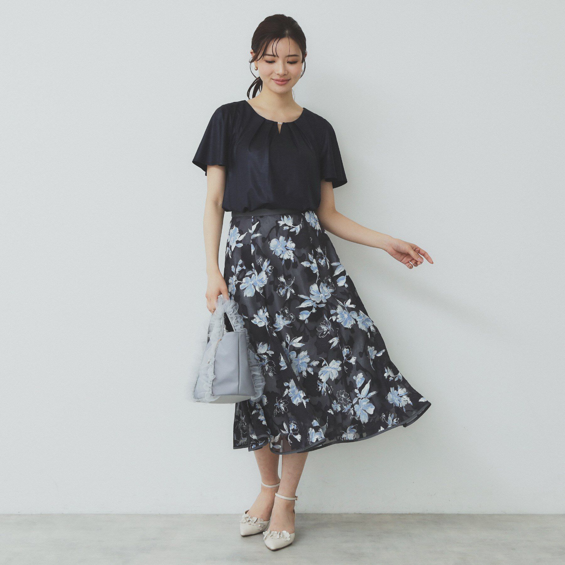 index「ビジュースリットフリルスリーブトップス【洗濯機洗い可】」|Tシャツ・カットソー|