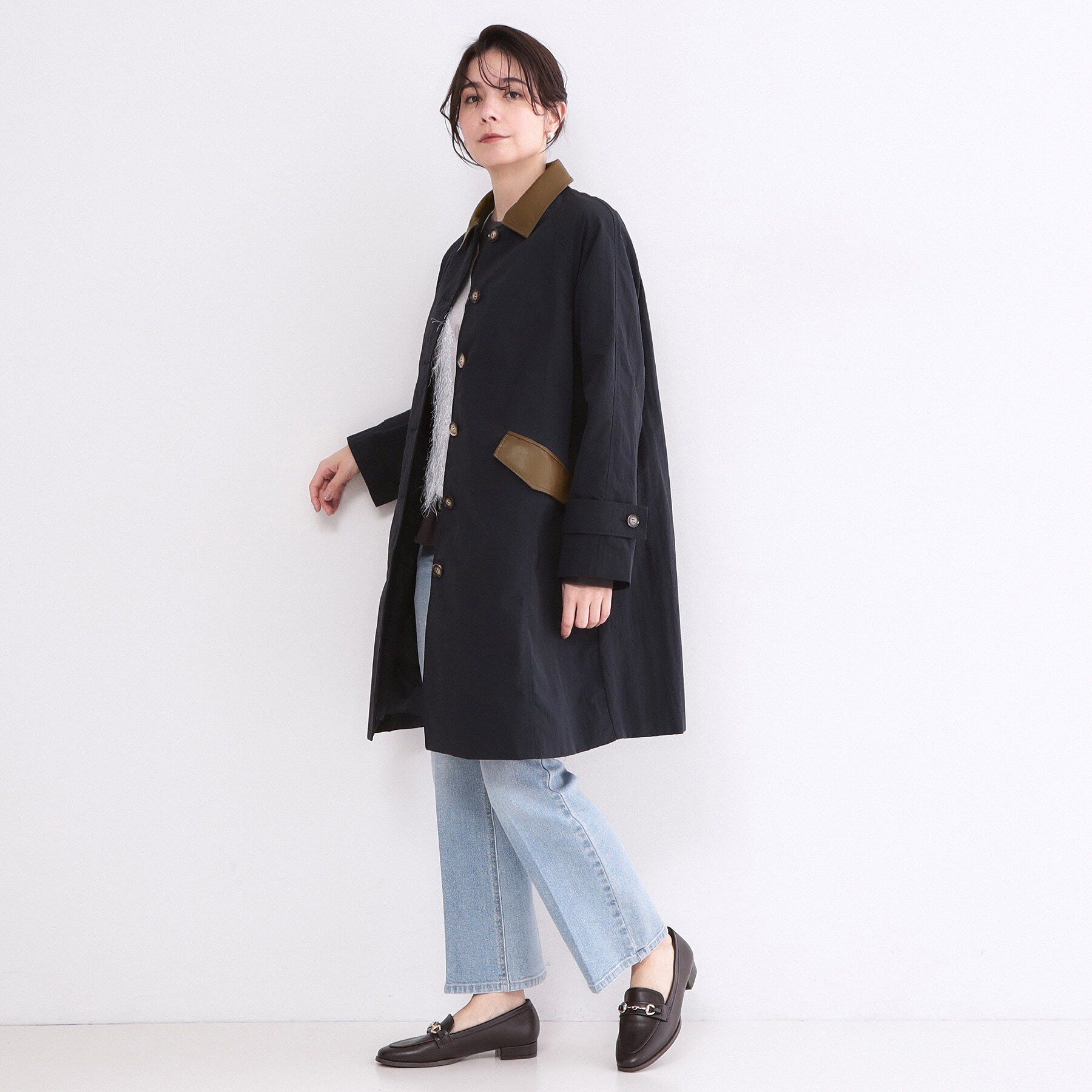 OPAQUE.CLIP「撥水ステンカラーコート【洗える】」|ステンカラーコート|