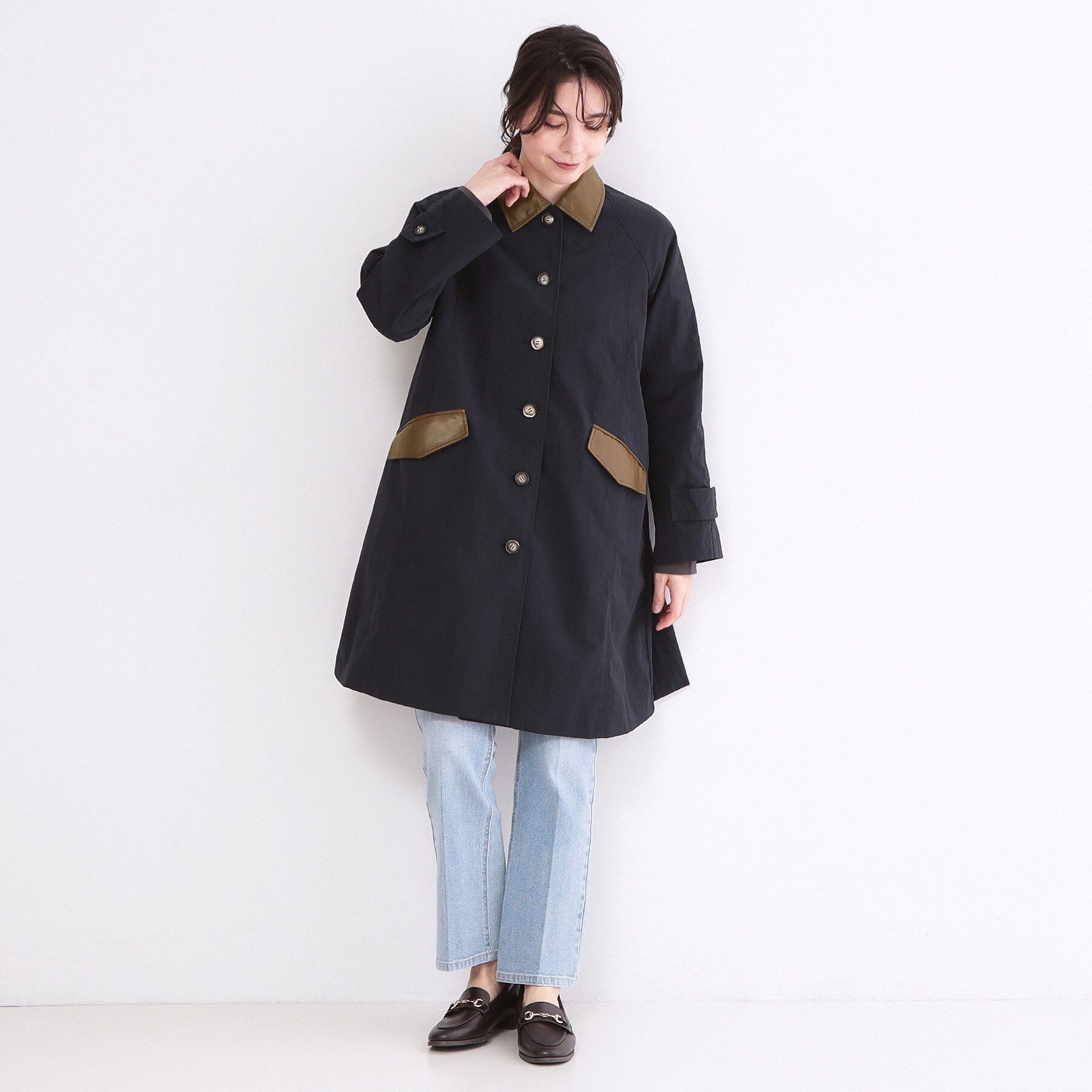 OPAQUE.CLIP「撥水ステンカラーコート【洗える】」|ステンカラーコート|