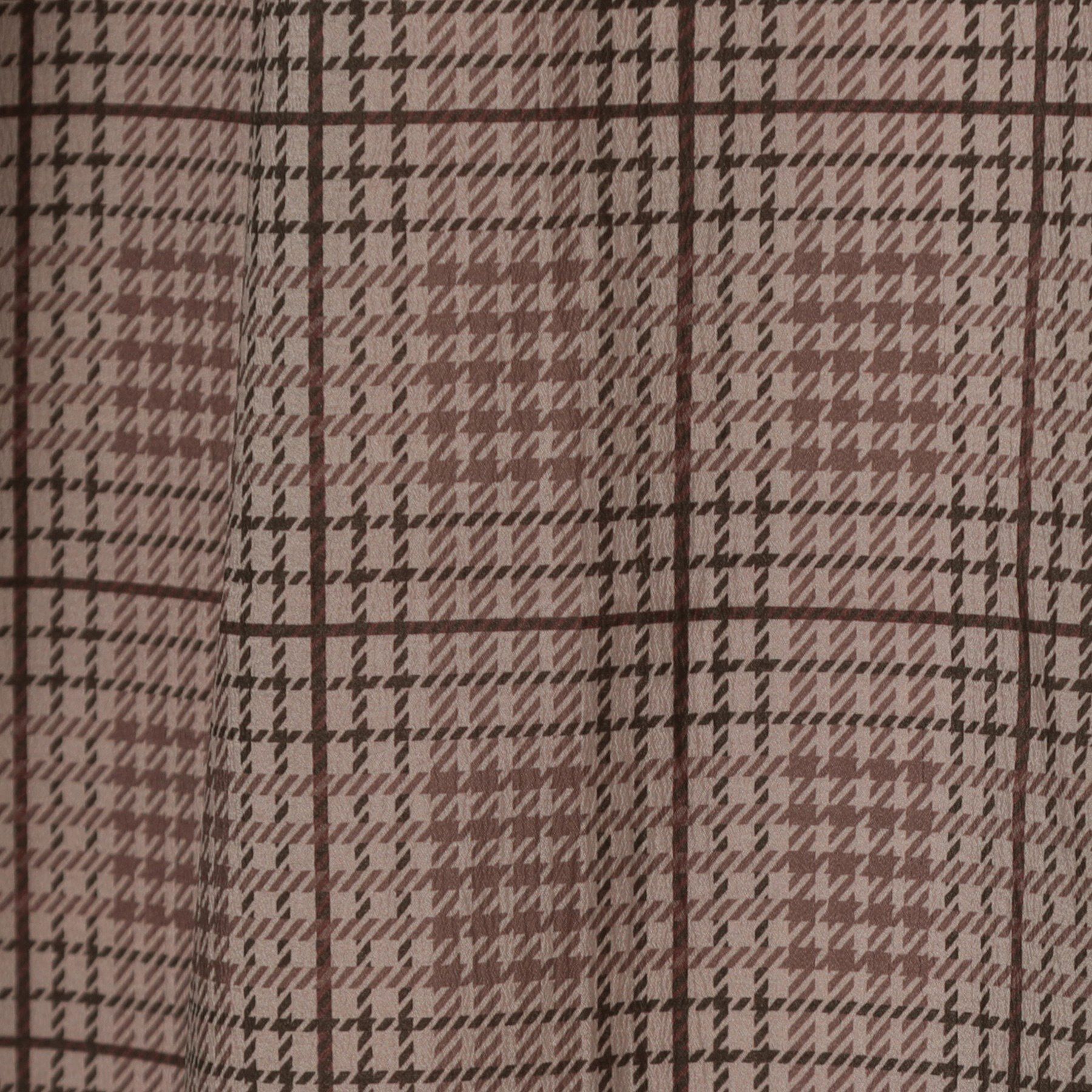 Couture broach「【美シルエット・5分袖】シアーチェックオーガンワンピース」|ワンピース|