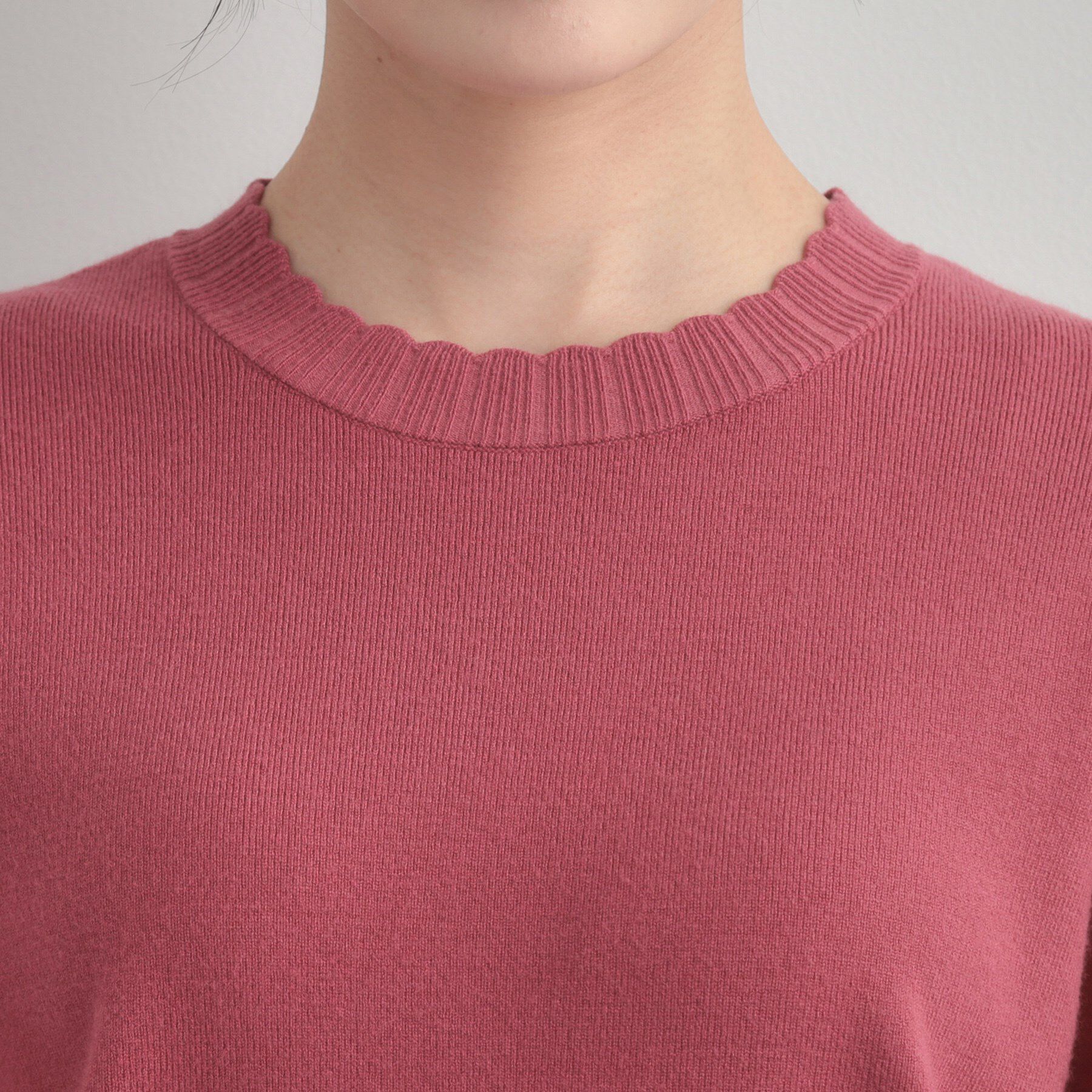 Couture broach「【洗える/スカラデザイン】パフスリーブ ニット」|ニット・セーター|