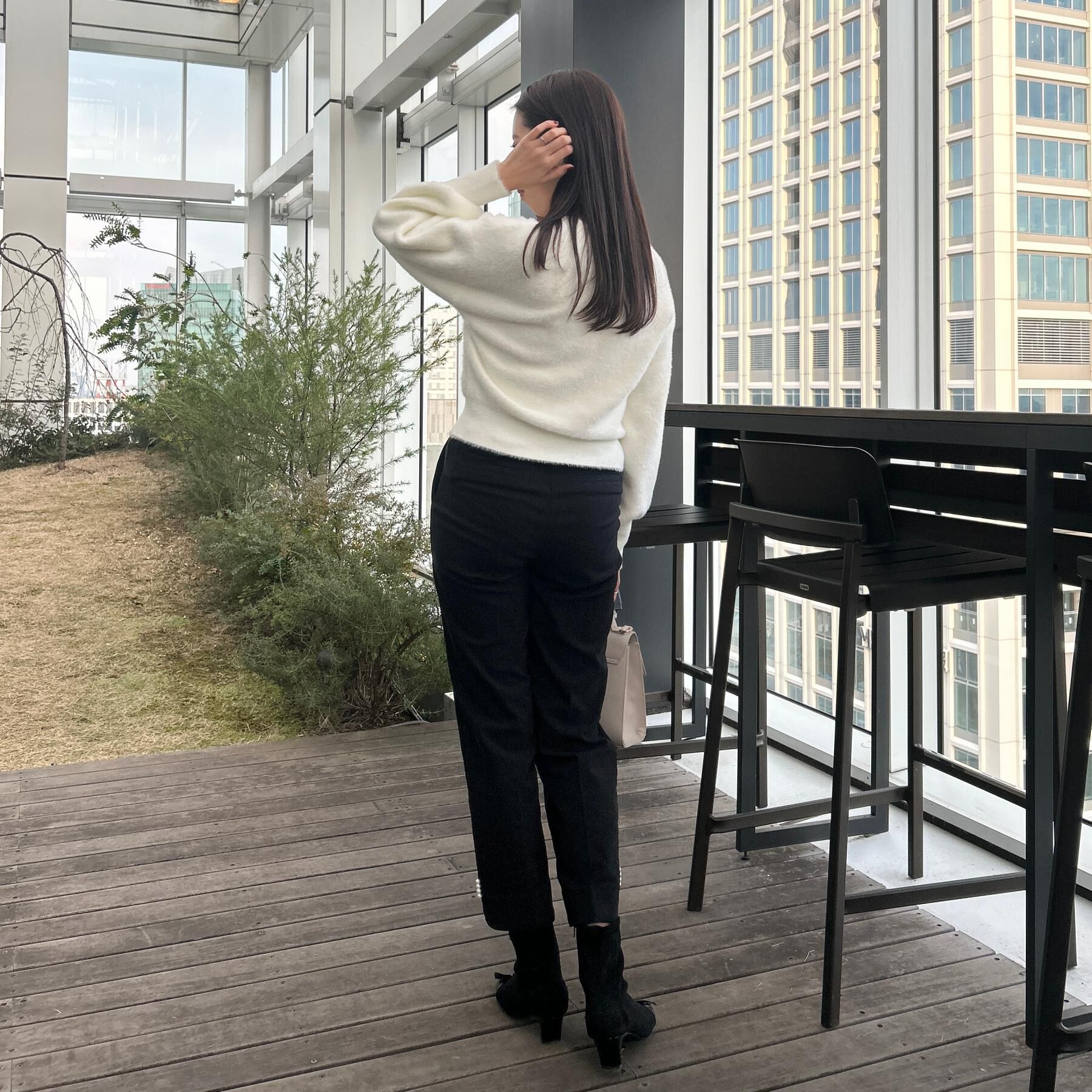 Couture broach「【前後2WAY】Springフェザーカーデトップス」|カーディガン|