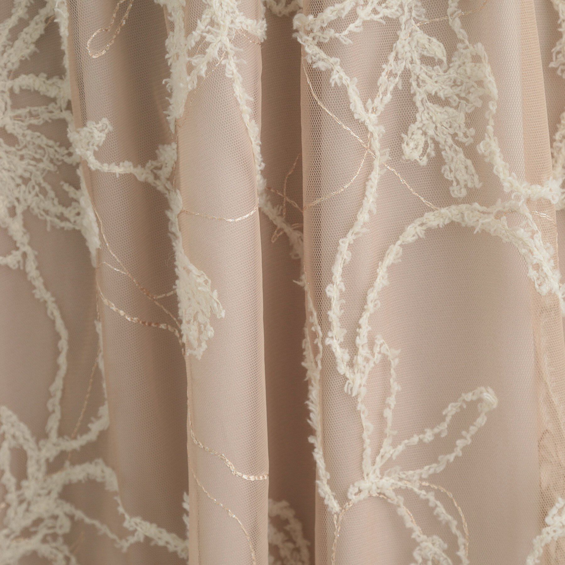 Couture broach「【ハレの日・通勤】ラメ刺繍ブークレチュールスカート」|スカート|