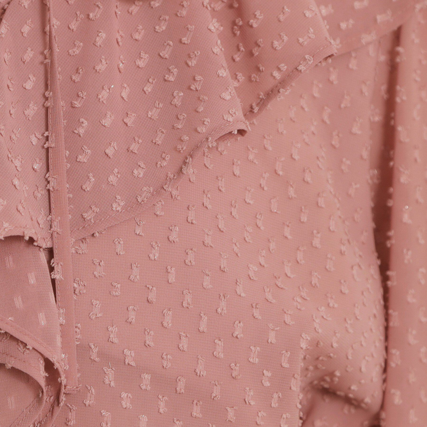 Couture broach「【着映え・洗える】ラメカットドビーフリルブラウス」|シャツ・ブラウス|