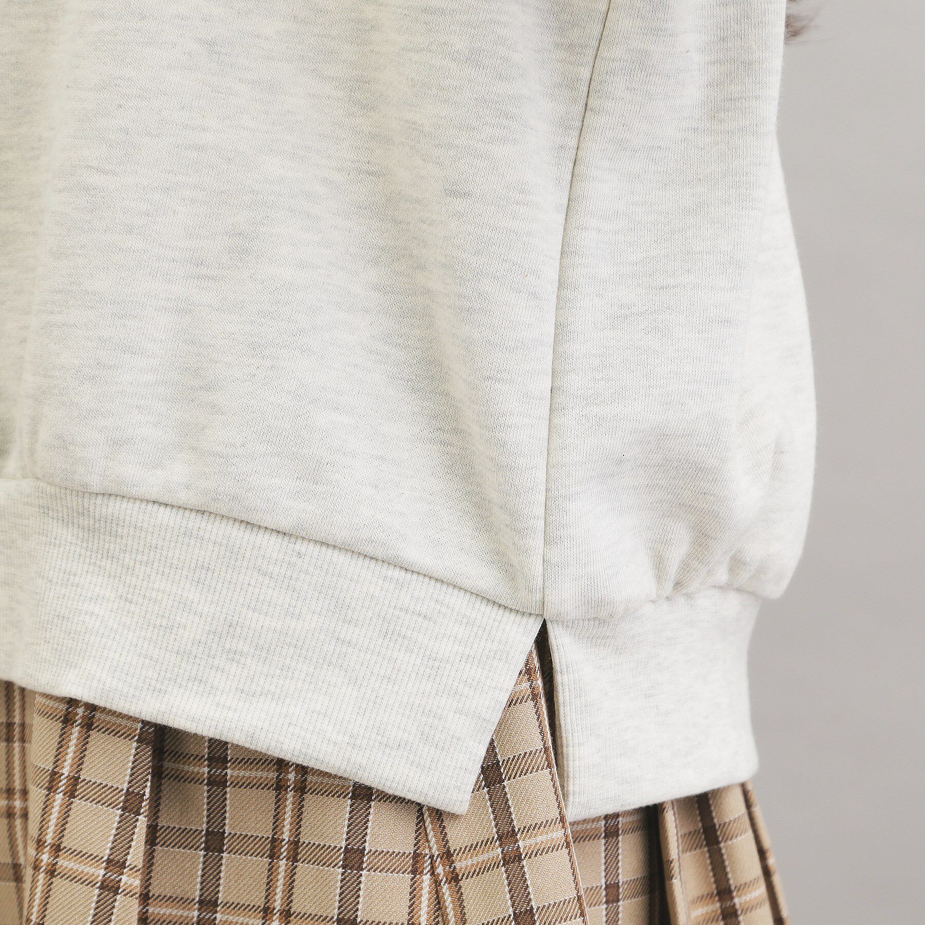 PINK-latte「ラグランラインストーンパーカ」|パーカー|