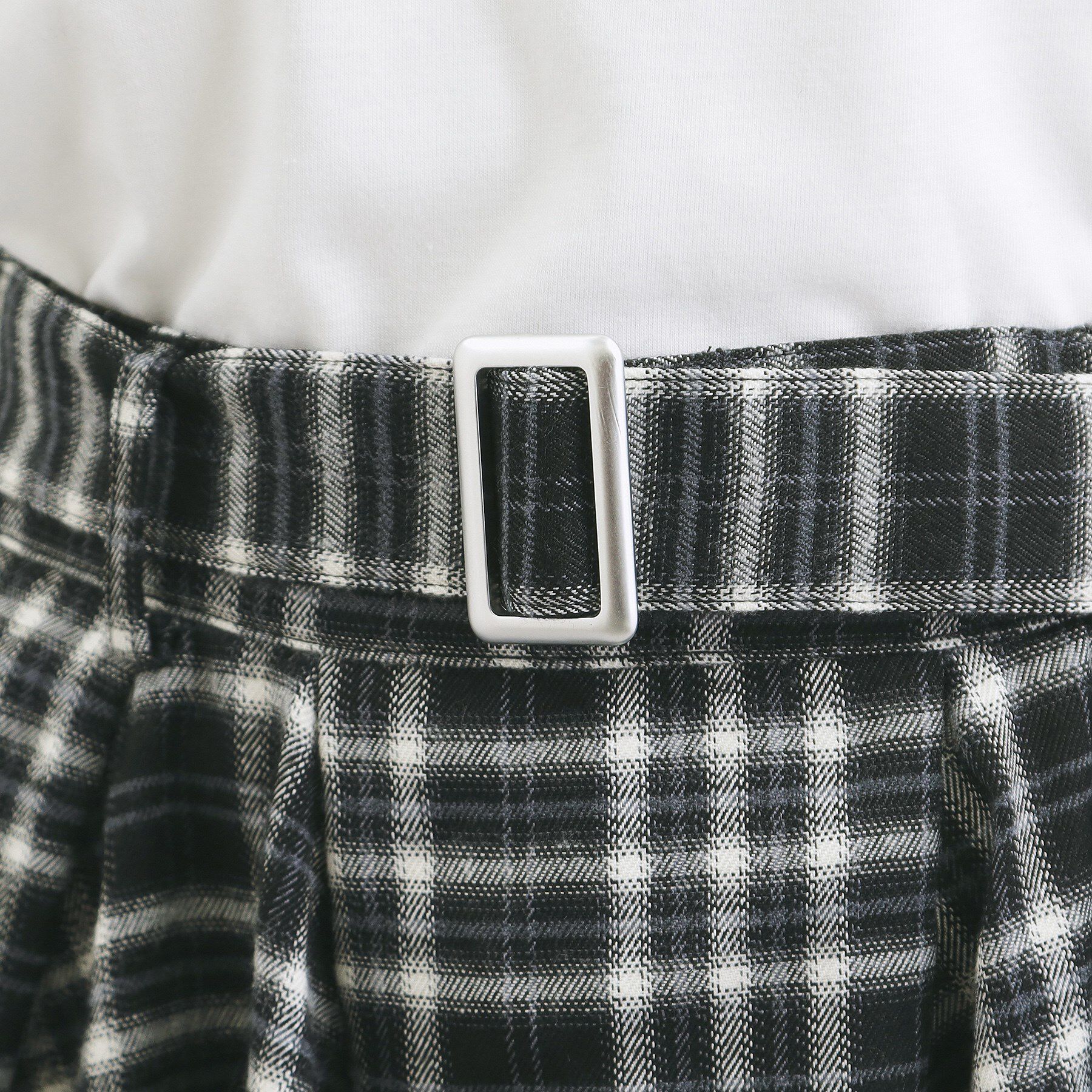 PINK-latte「チェック変形ヘムスカート」|スカート|