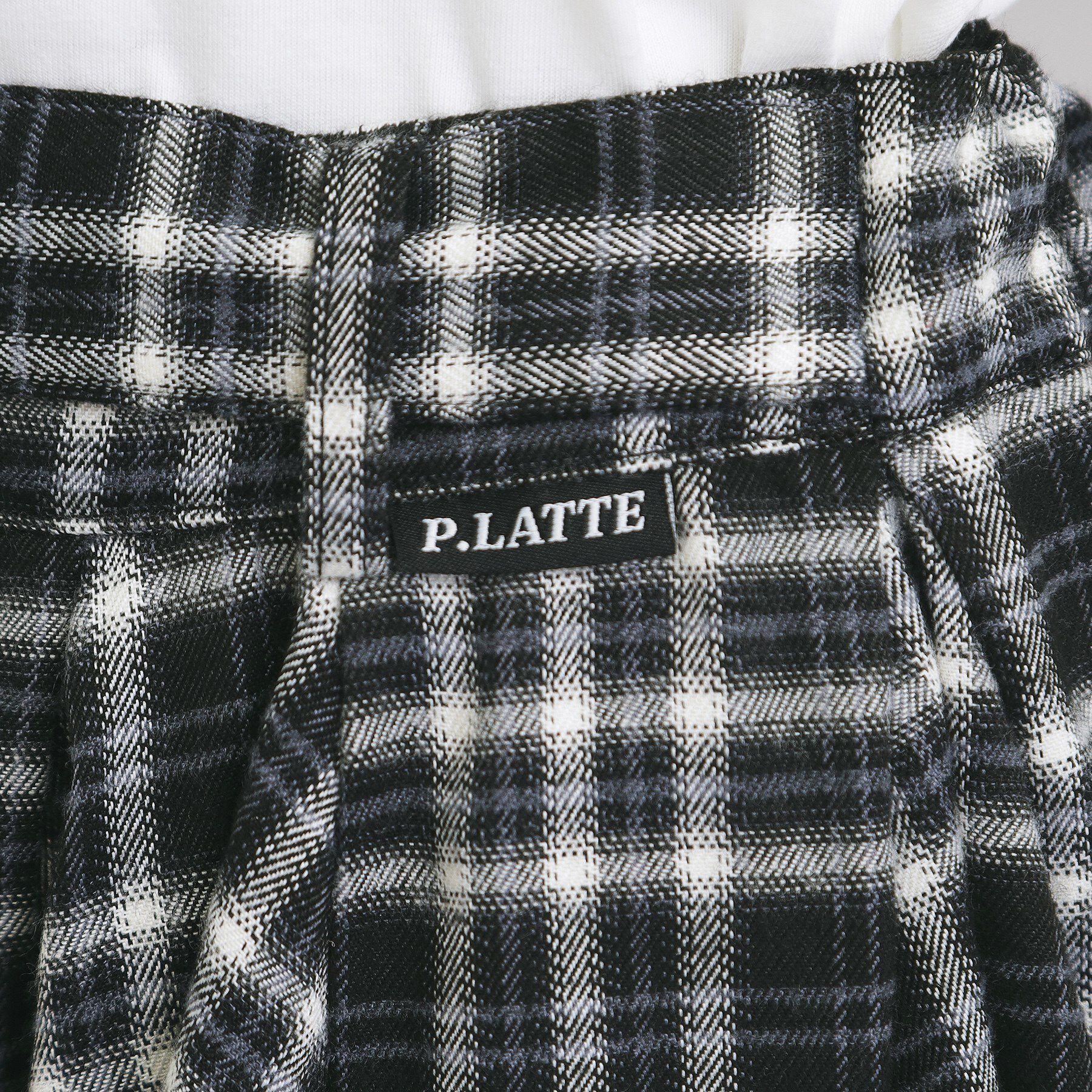 PINK-latte「チェック変形ヘムスカート」|スカート|