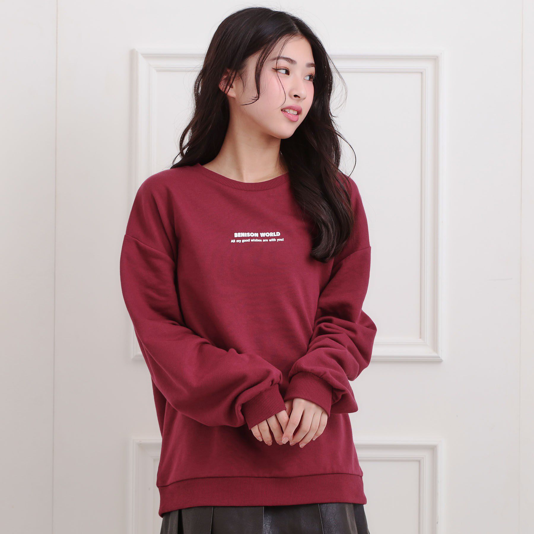 PINK-latte「バケハくまちゃん裏毛トレーナー」|その他|