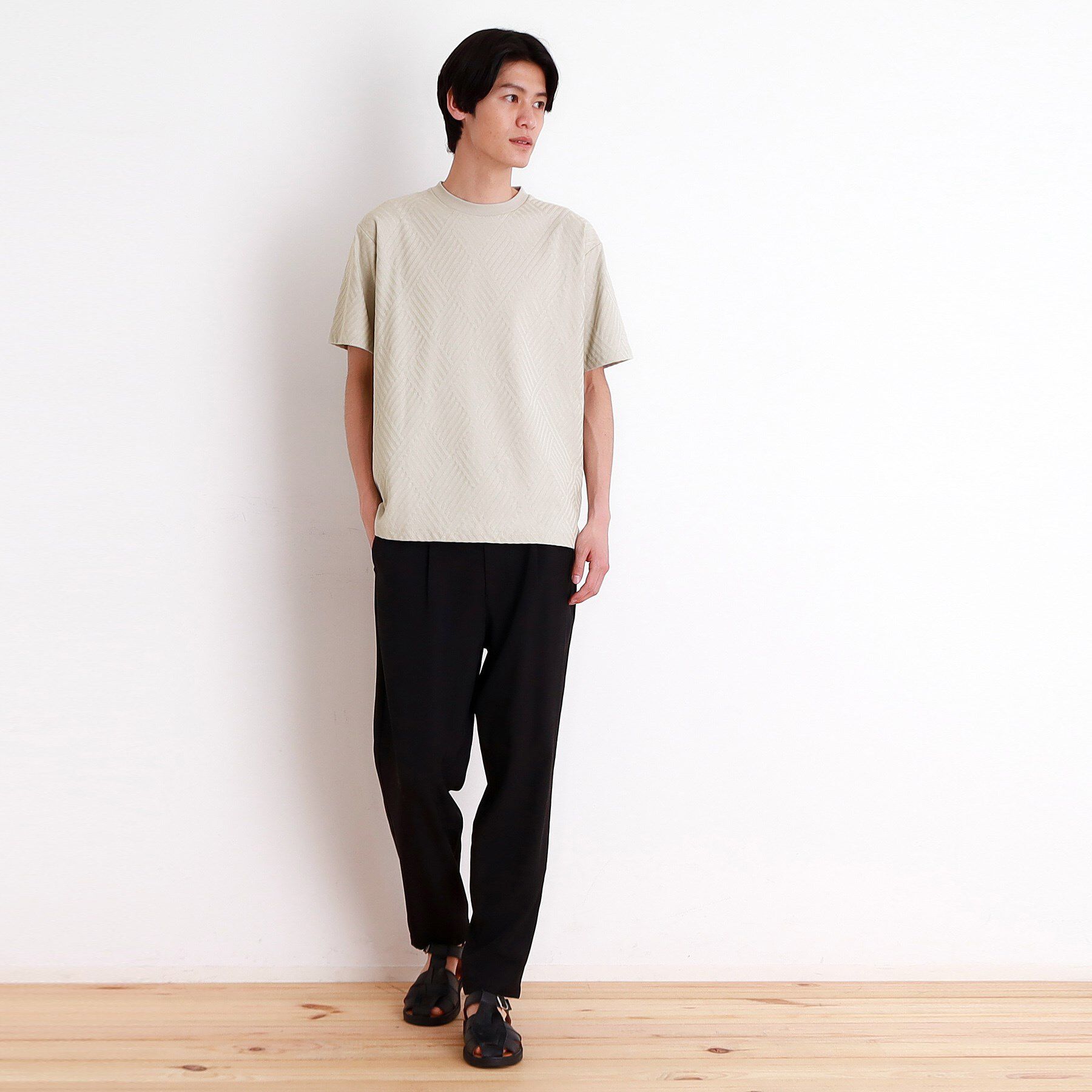 THE SHOP TK「リンクスジャカード半袖Ｔシャツ」|Tシャツ・カットソー|