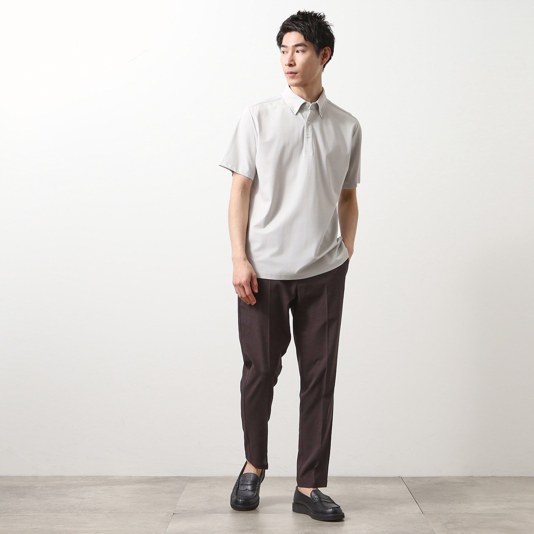 THE SHOP TK「アイスカノコポロシャツ 接触冷感/ビジネス対応」|ポロシャツ|