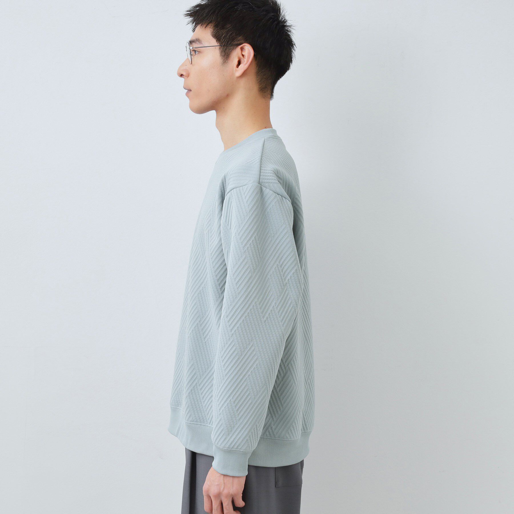 THE SHOP TK「【大人の上品カジュアルに】ふくれキルトスウェット　軽量/洗濯機OK」|パーカー|